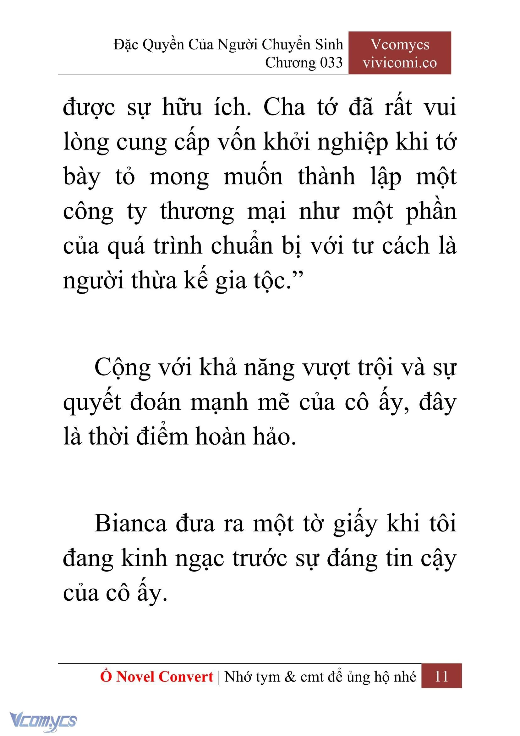 [Novel] Đặc Quyền Của Người Chuyển Sinh Chapter  33 - 13