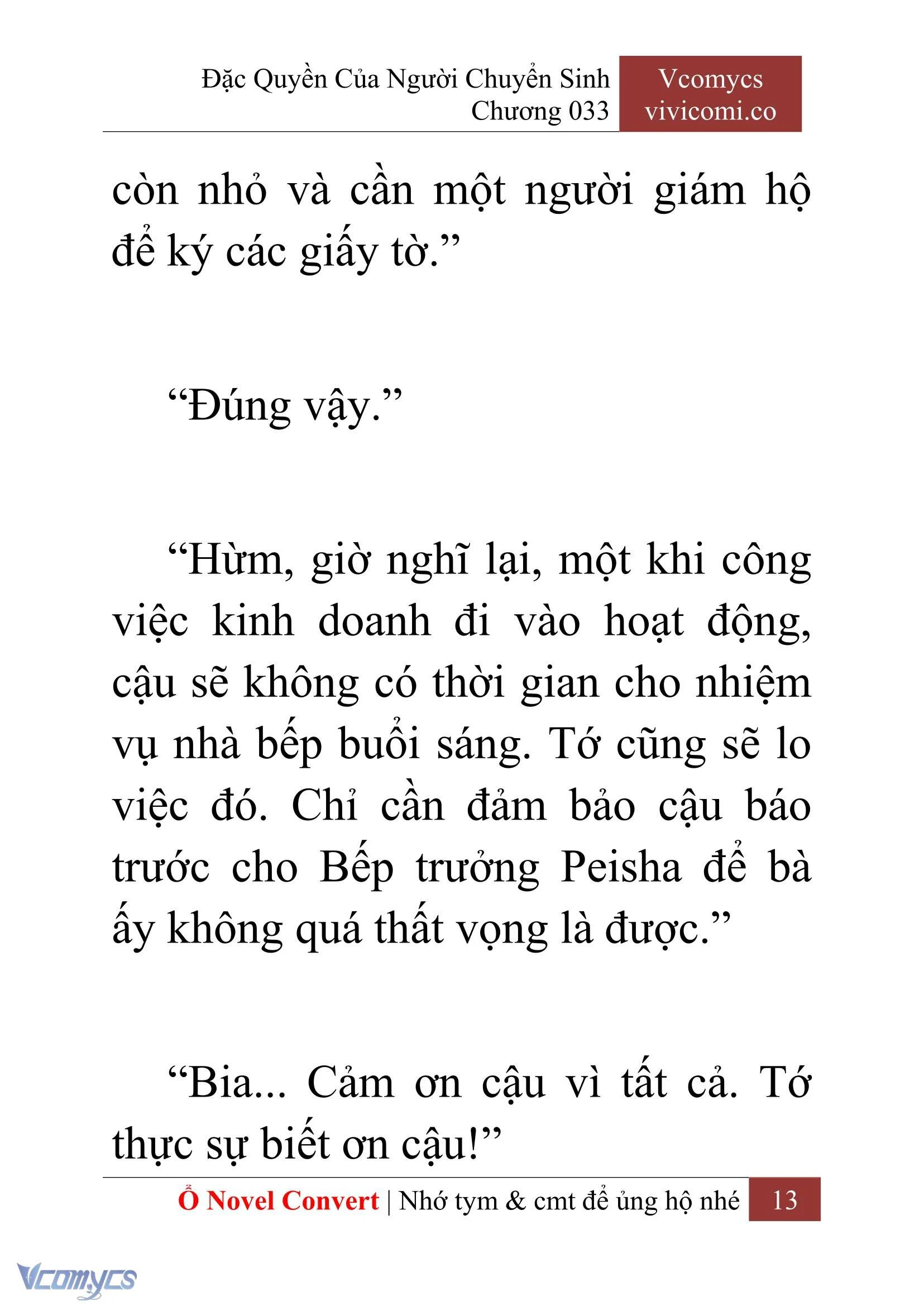 [Novel] Đặc Quyền Của Người Chuyển Sinh Chapter  33 - 15