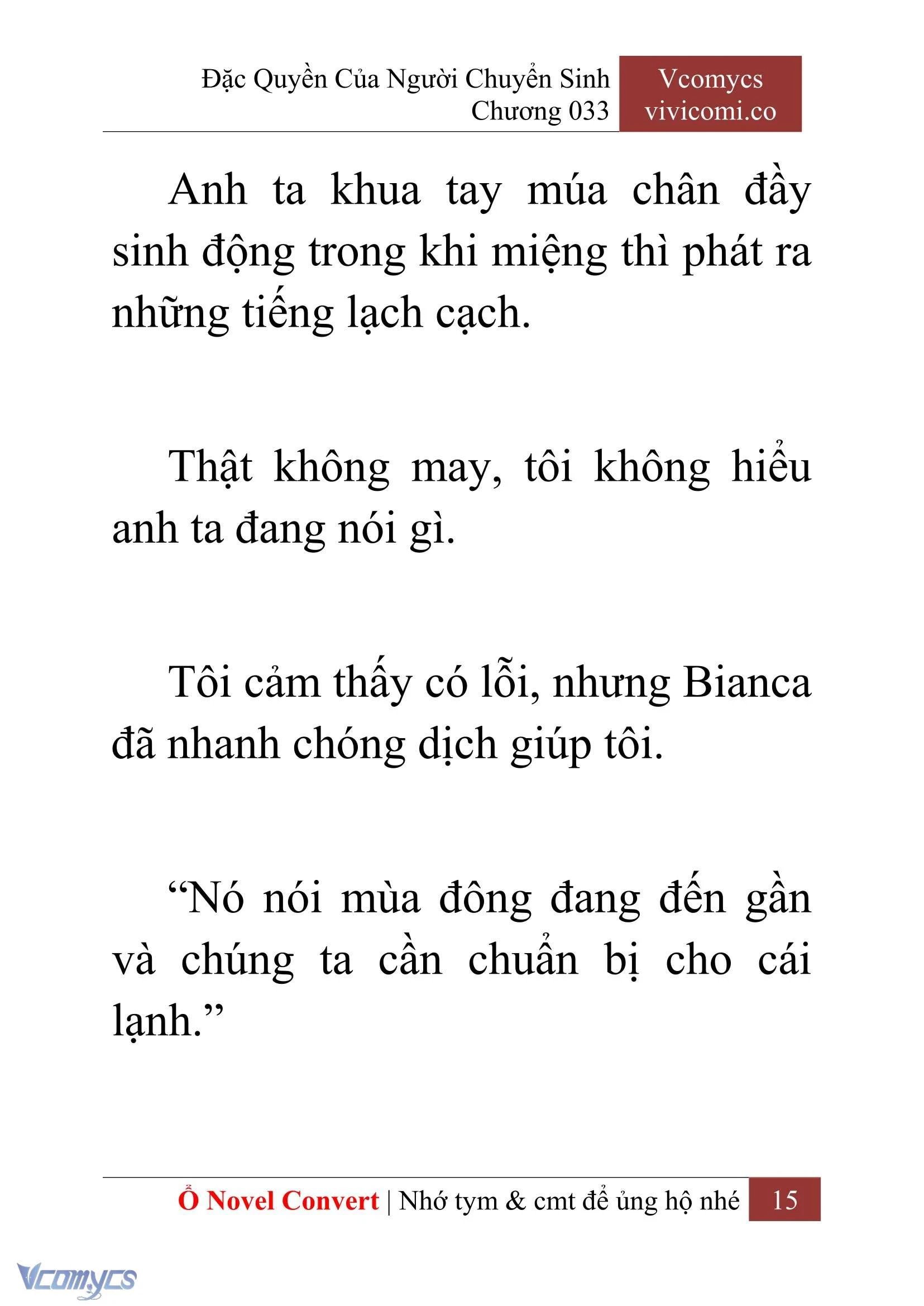 [Novel] Đặc Quyền Của Người Chuyển Sinh Chapter  33 - 17