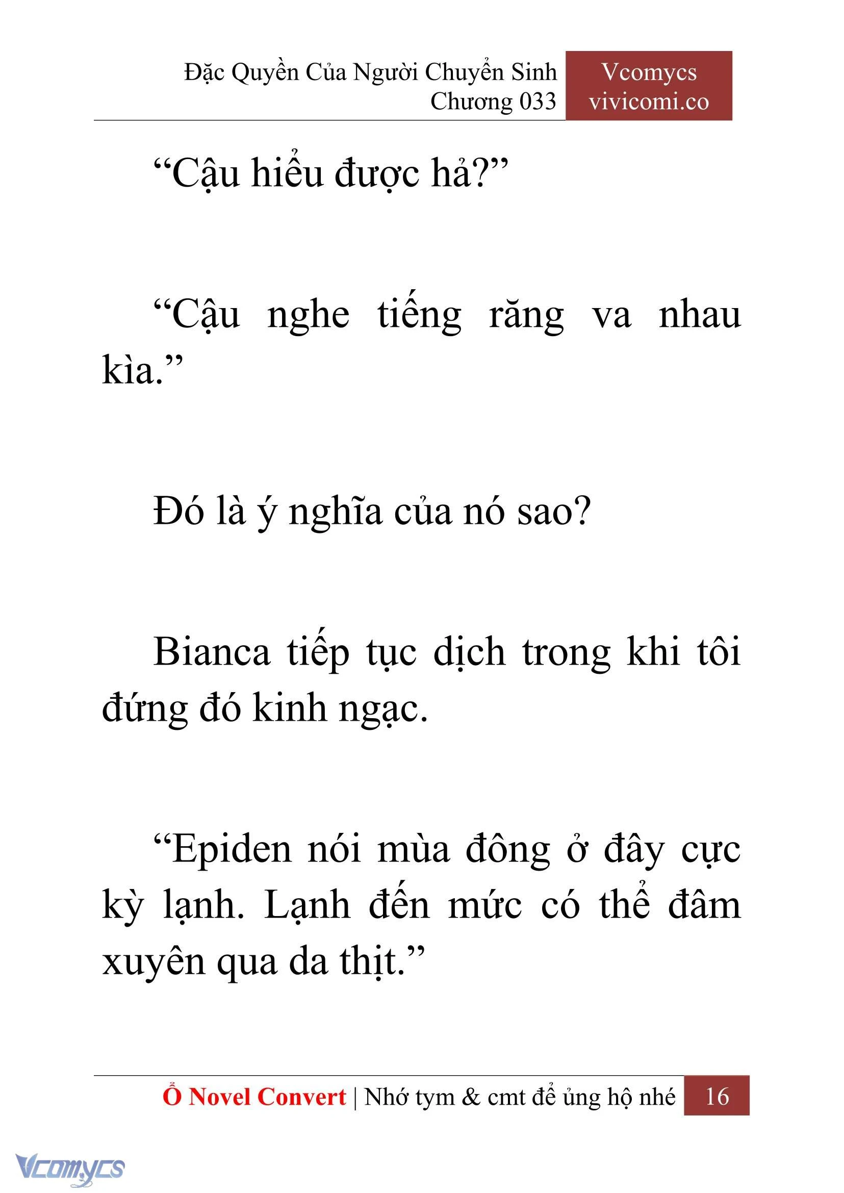 [Novel] Đặc Quyền Của Người Chuyển Sinh Chapter  33 - 18