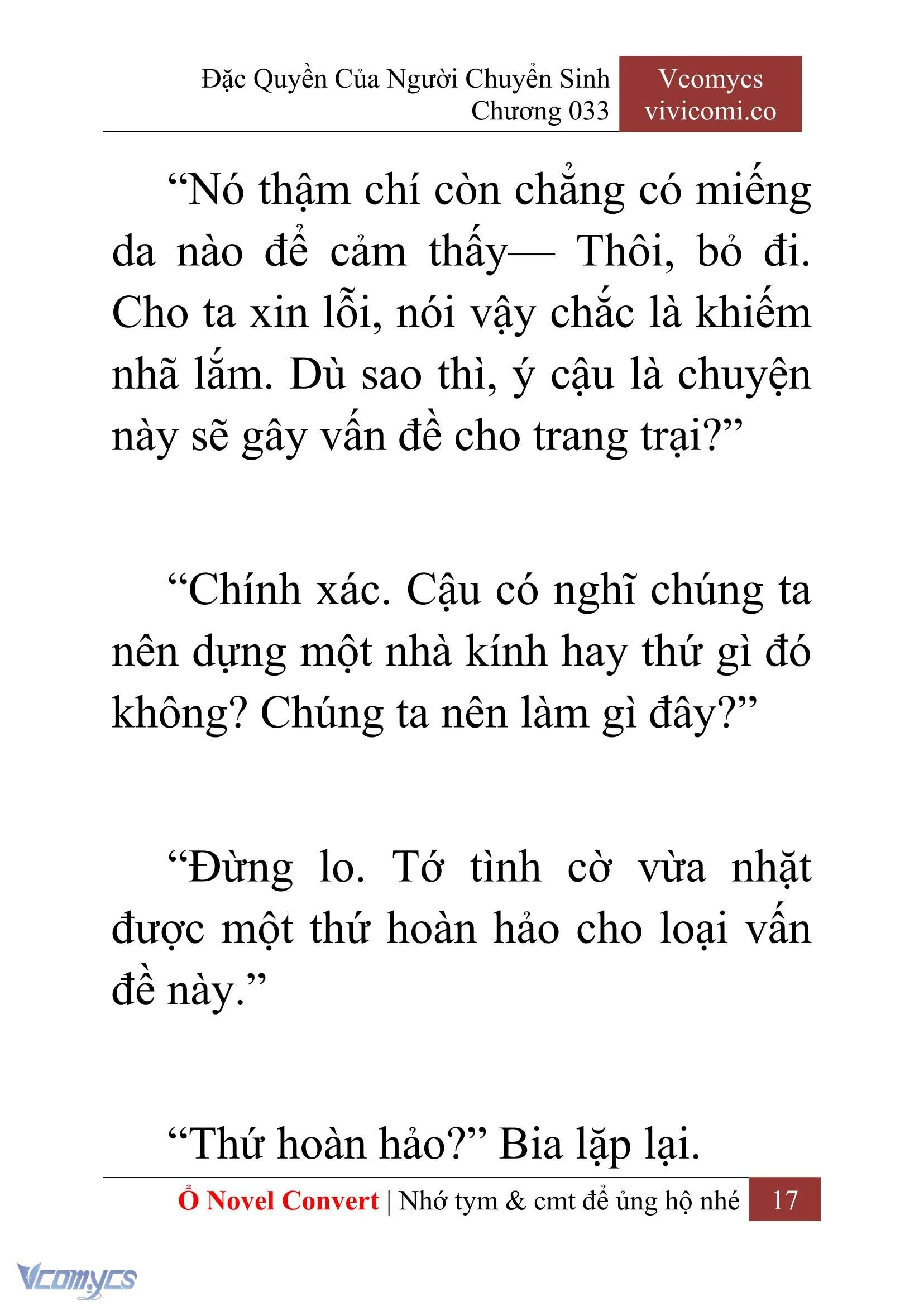 [Novel] Đặc Quyền Của Người Chuyển Sinh Chapter  33 - 19