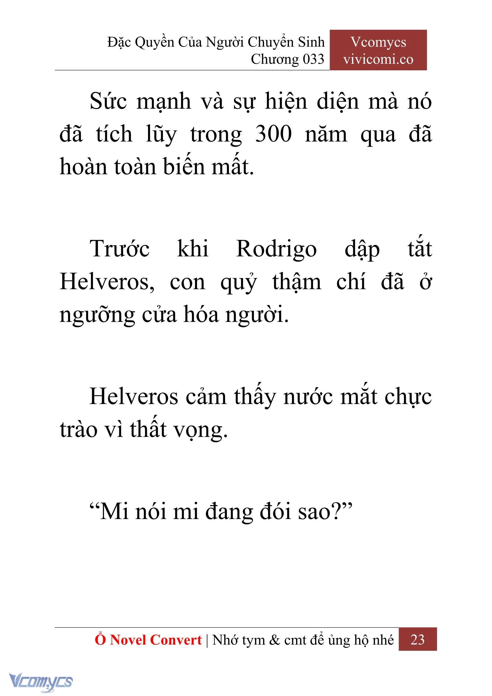 [Novel] Đặc Quyền Của Người Chuyển Sinh Chapter  33 - 25