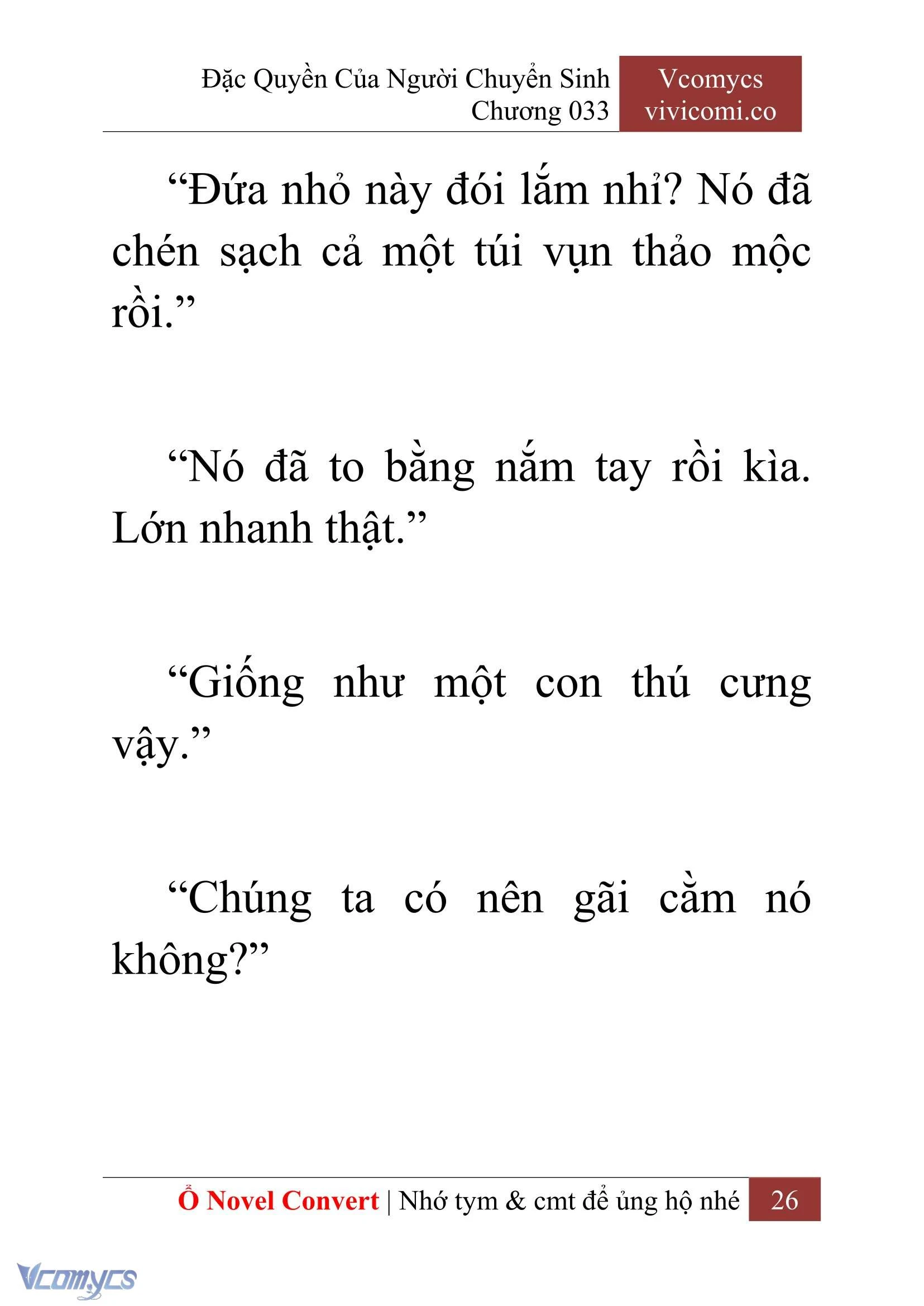 [Novel] Đặc Quyền Của Người Chuyển Sinh Chapter  33 - 28