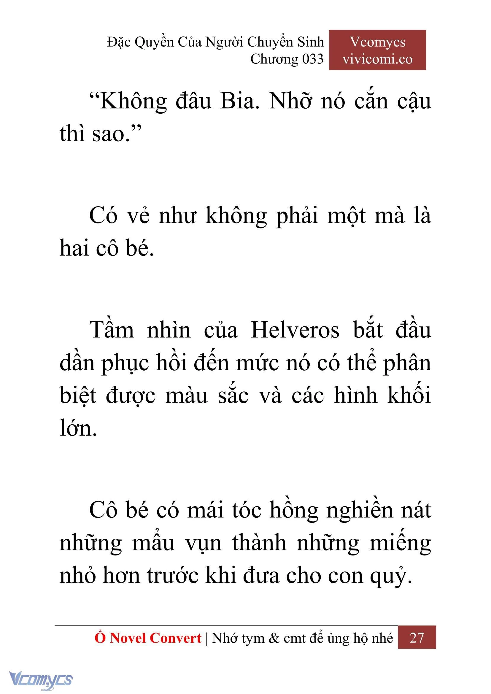 [Novel] Đặc Quyền Của Người Chuyển Sinh Chapter  33 - 29