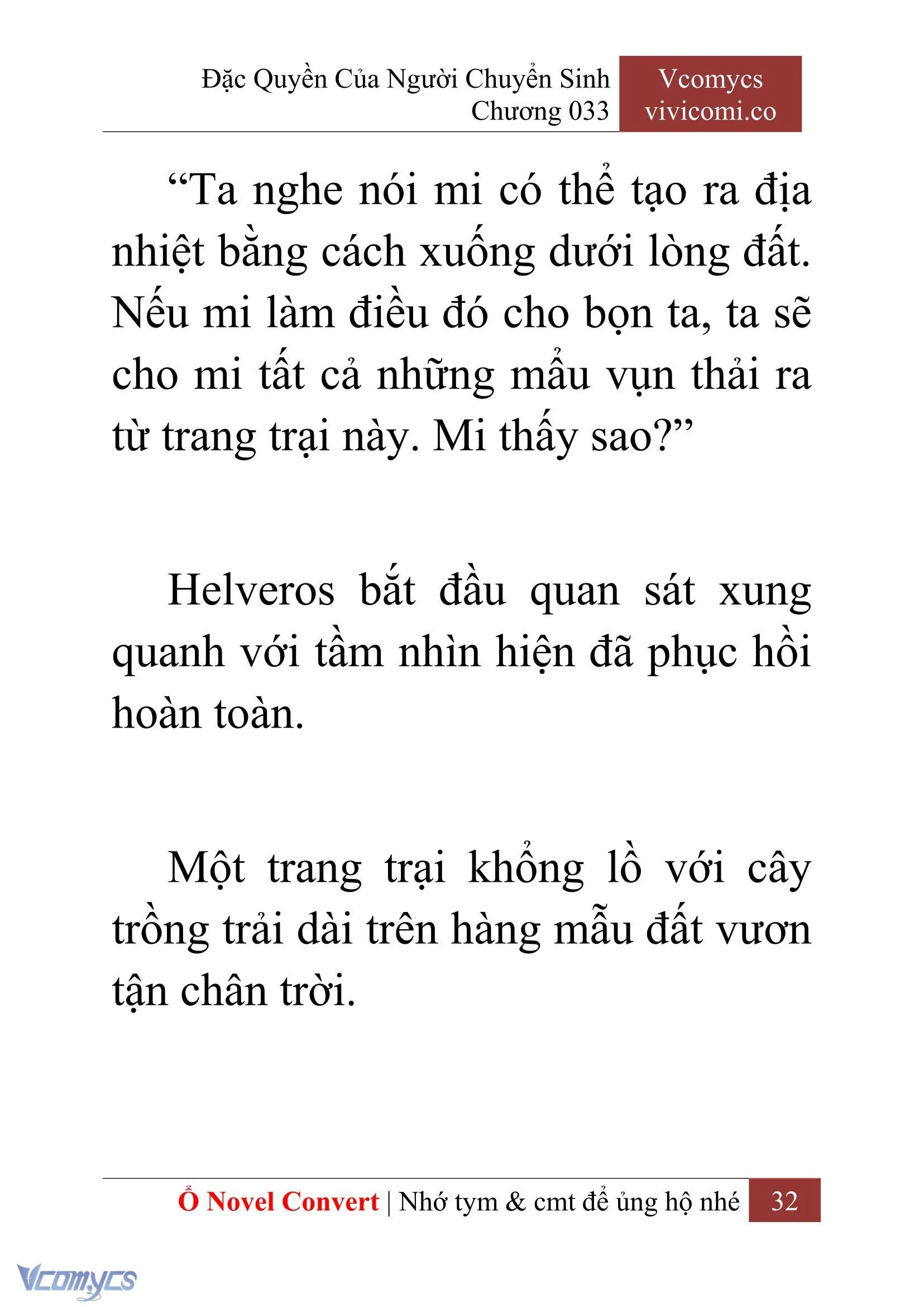 [Novel] Đặc Quyền Của Người Chuyển Sinh Chapter  33 - 34