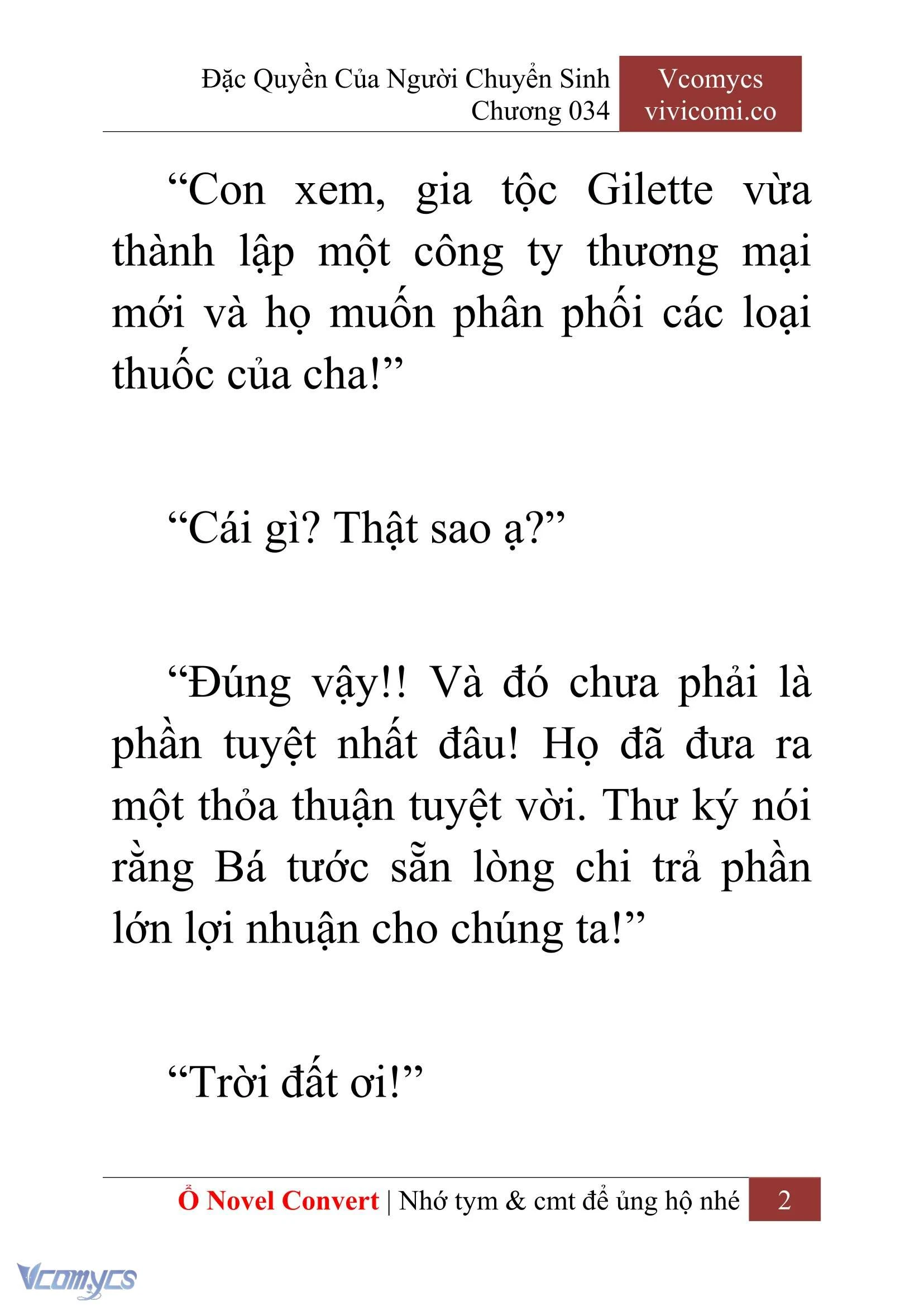 [Novel] Đặc Quyền Của Người Chuyển Sinh Chapter  34 - 4