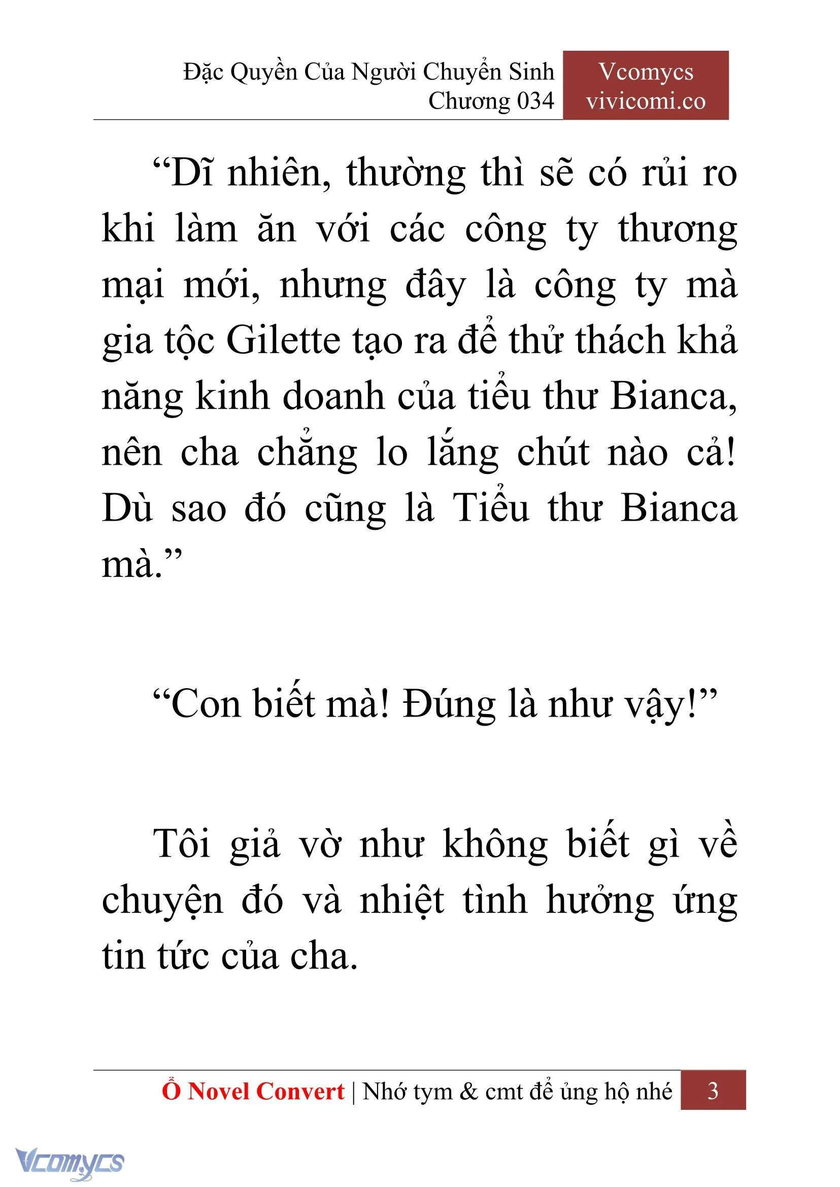 [Novel] Đặc Quyền Của Người Chuyển Sinh Chapter  34 - 5