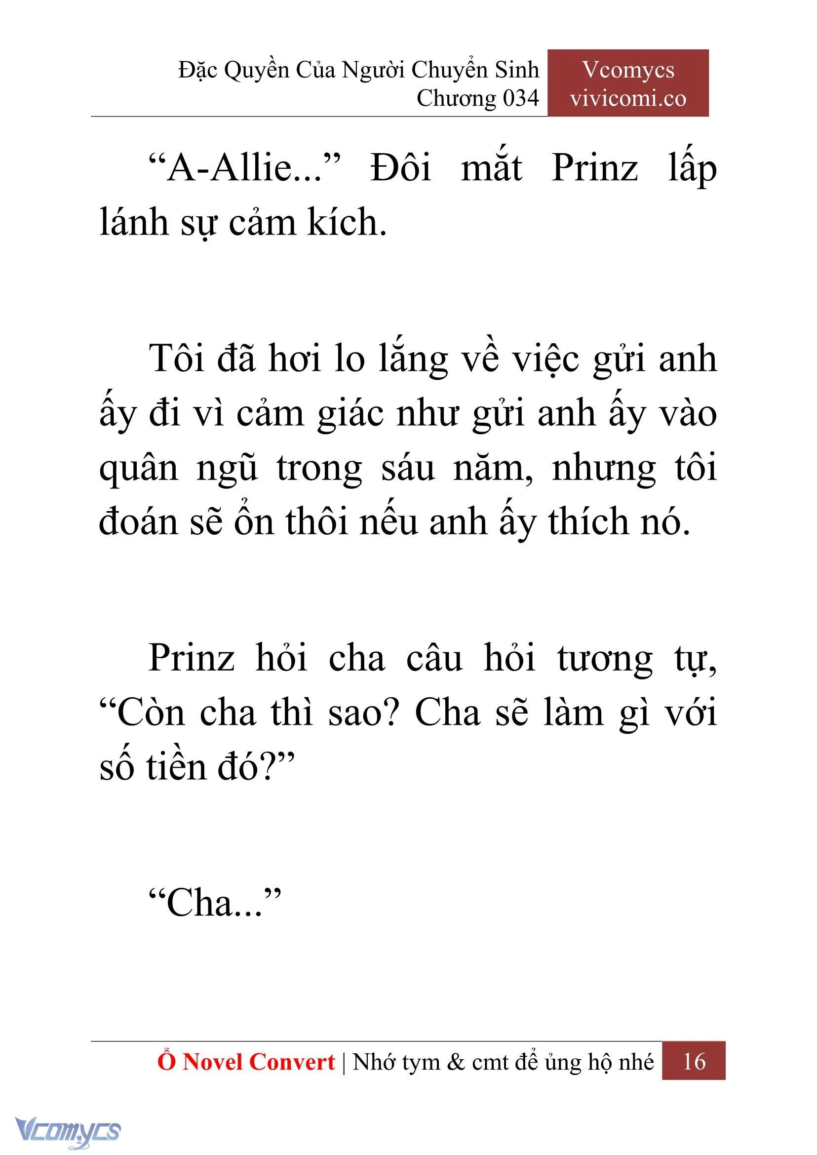 [Novel] Đặc Quyền Của Người Chuyển Sinh Chapter  34 - 18