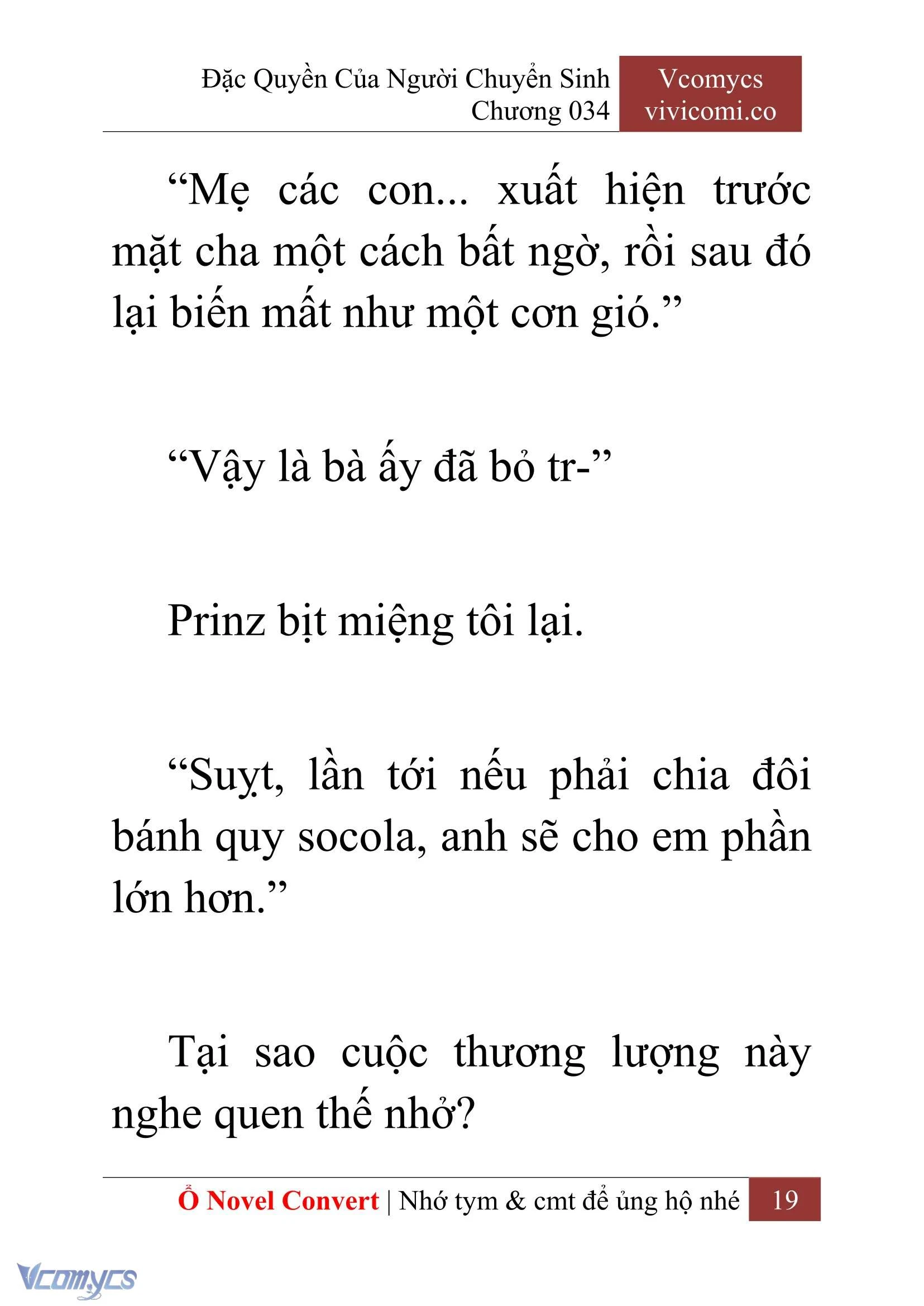 [Novel] Đặc Quyền Của Người Chuyển Sinh Chapter  34 - 21