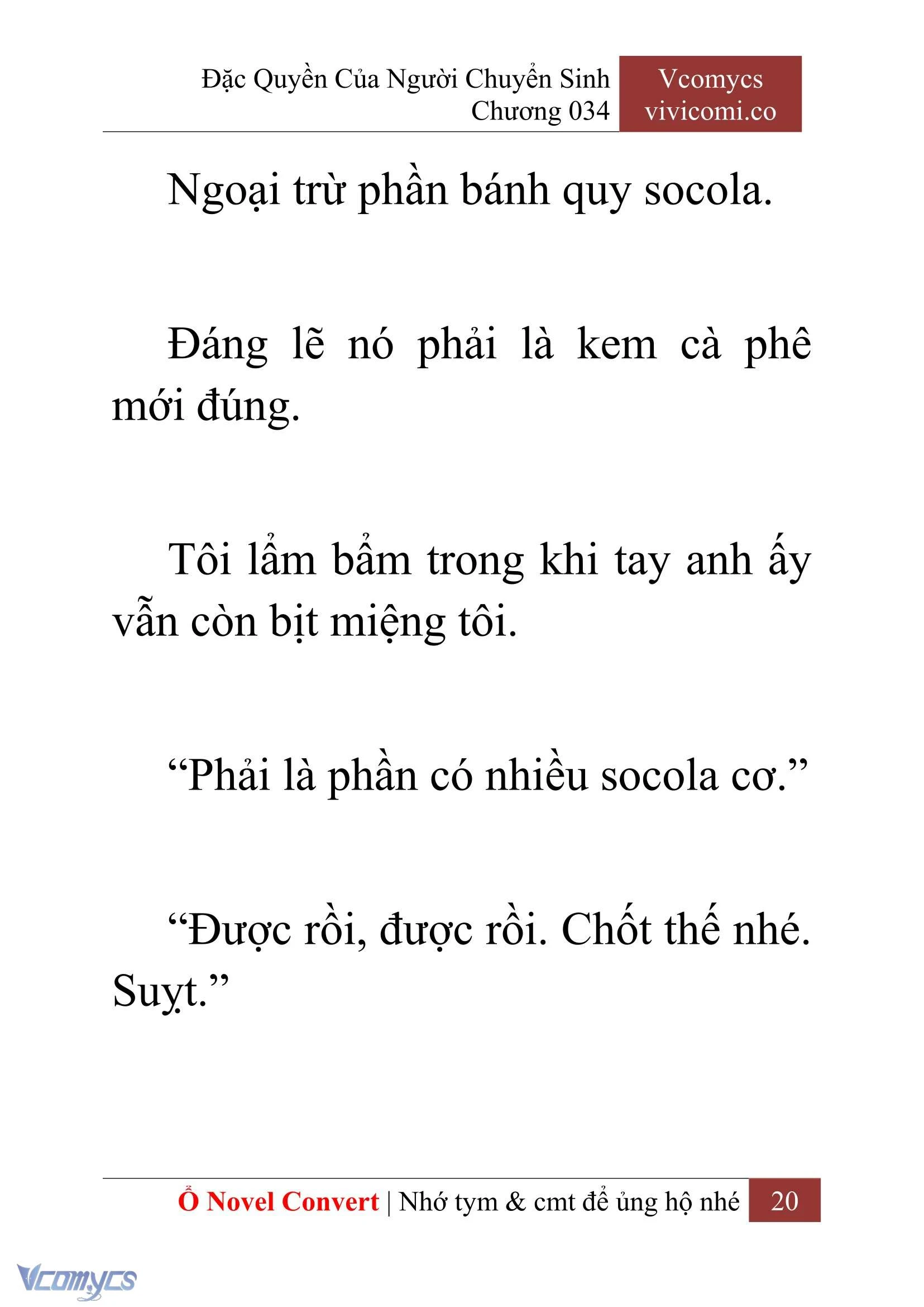 [Novel] Đặc Quyền Của Người Chuyển Sinh Chapter  34 - 22