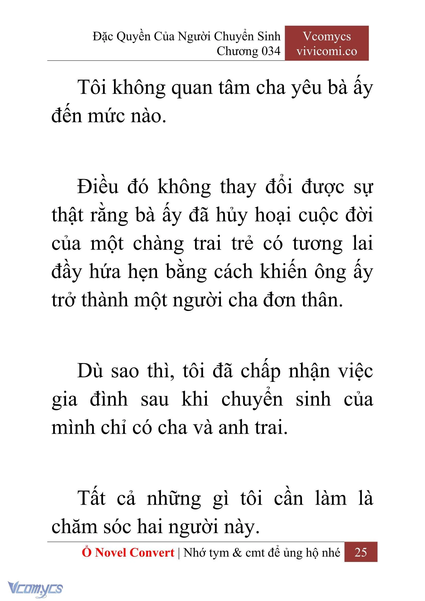 [Novel] Đặc Quyền Của Người Chuyển Sinh Chapter  34 - 27