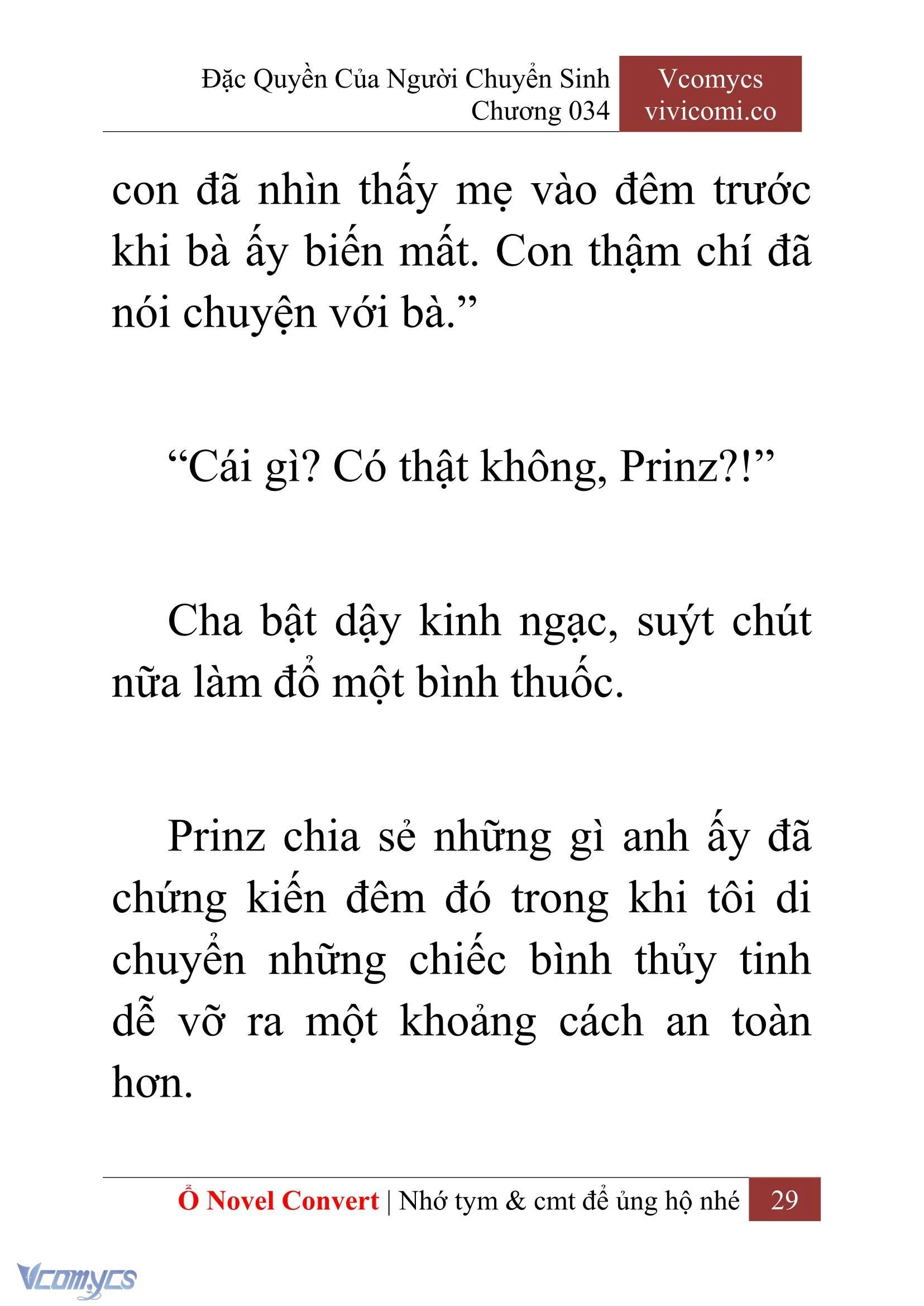 [Novel] Đặc Quyền Của Người Chuyển Sinh Chapter  34 - 31