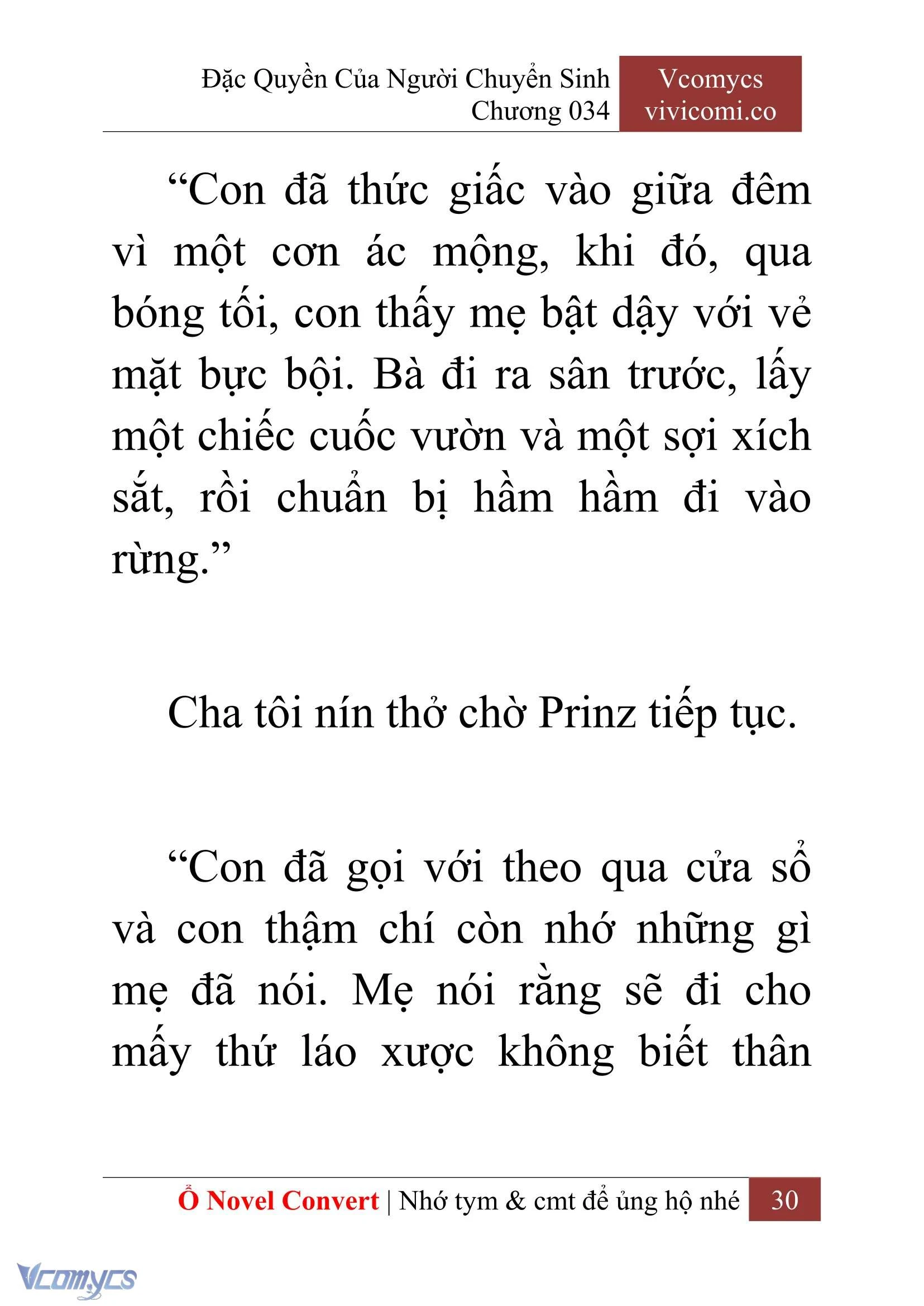 [Novel] Đặc Quyền Của Người Chuyển Sinh Chapter  34 - 32
