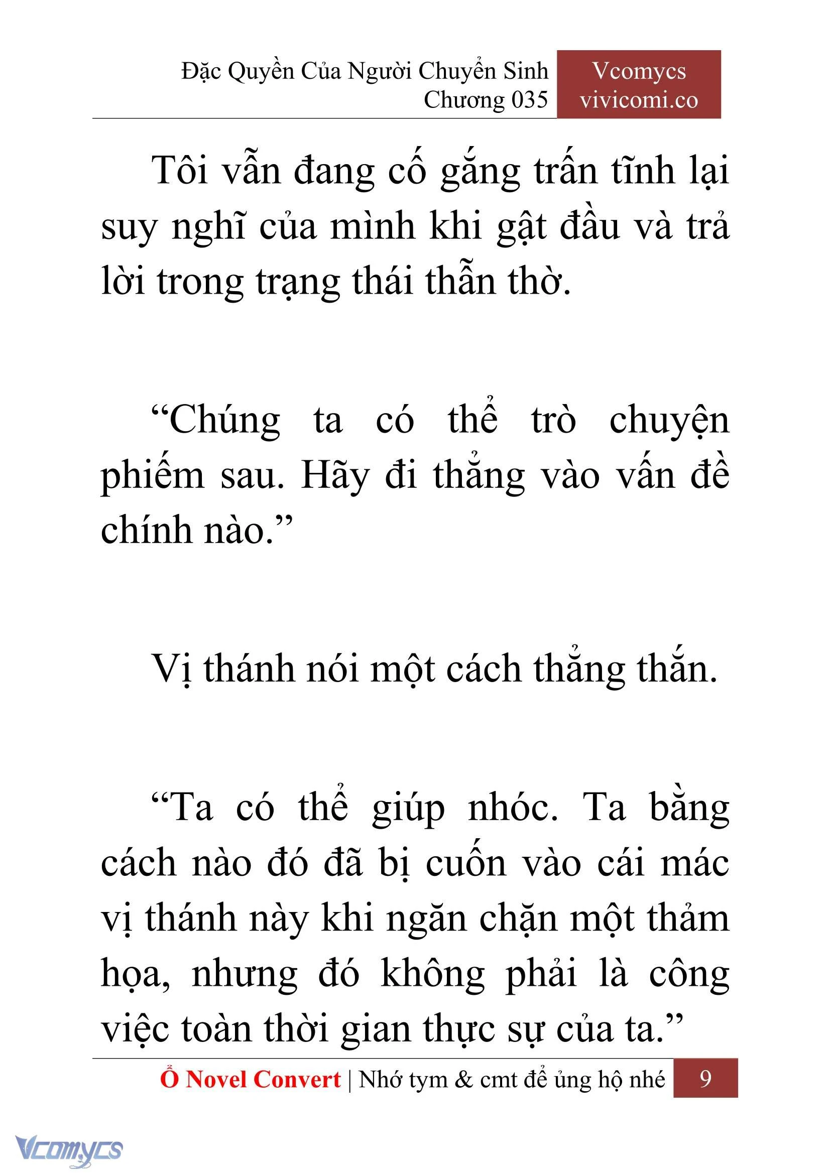 [Novel] Đặc Quyền Của Người Chuyển Sinh Chapter  35 - 11