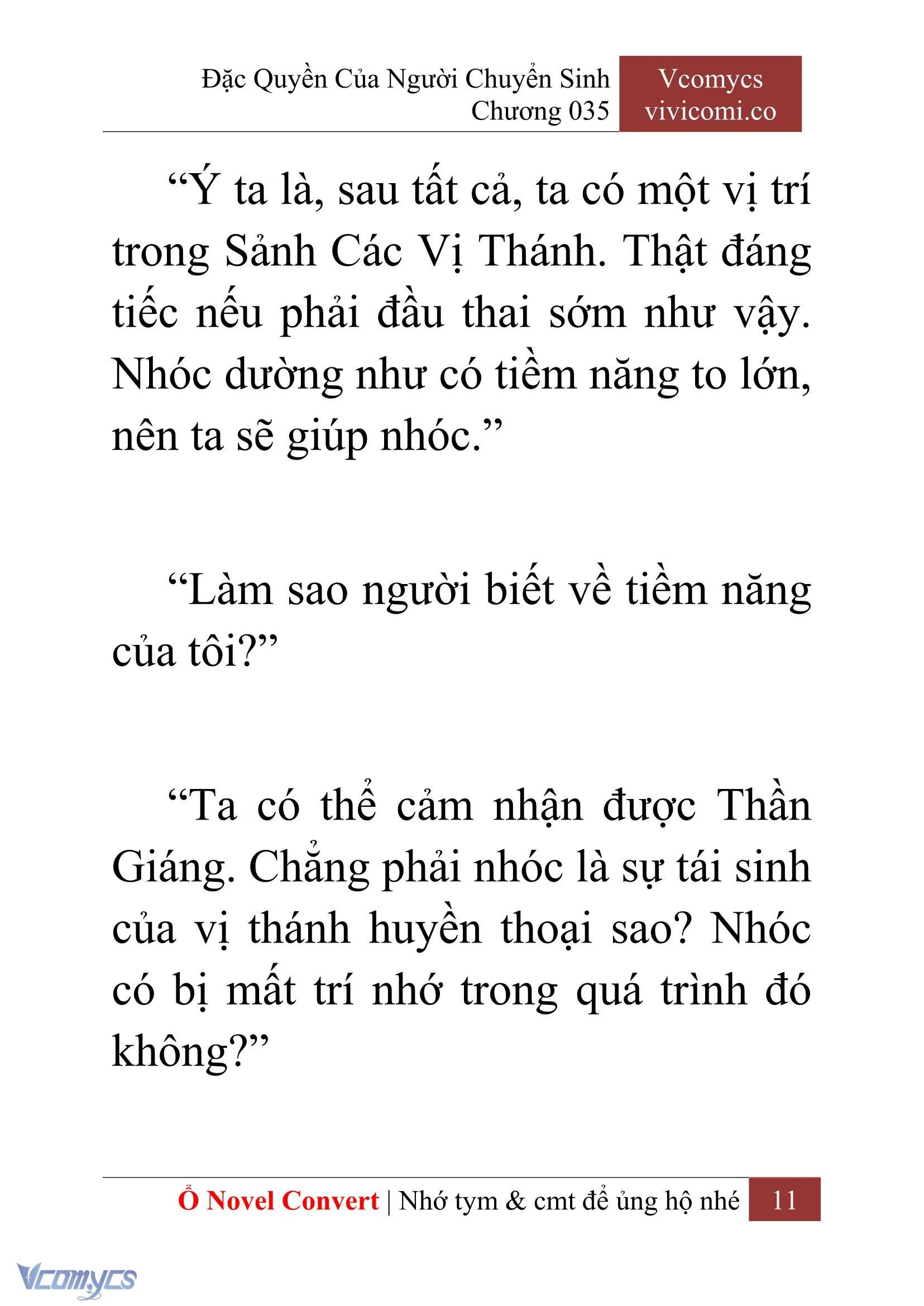 [Novel] Đặc Quyền Của Người Chuyển Sinh Chapter  35 - 13