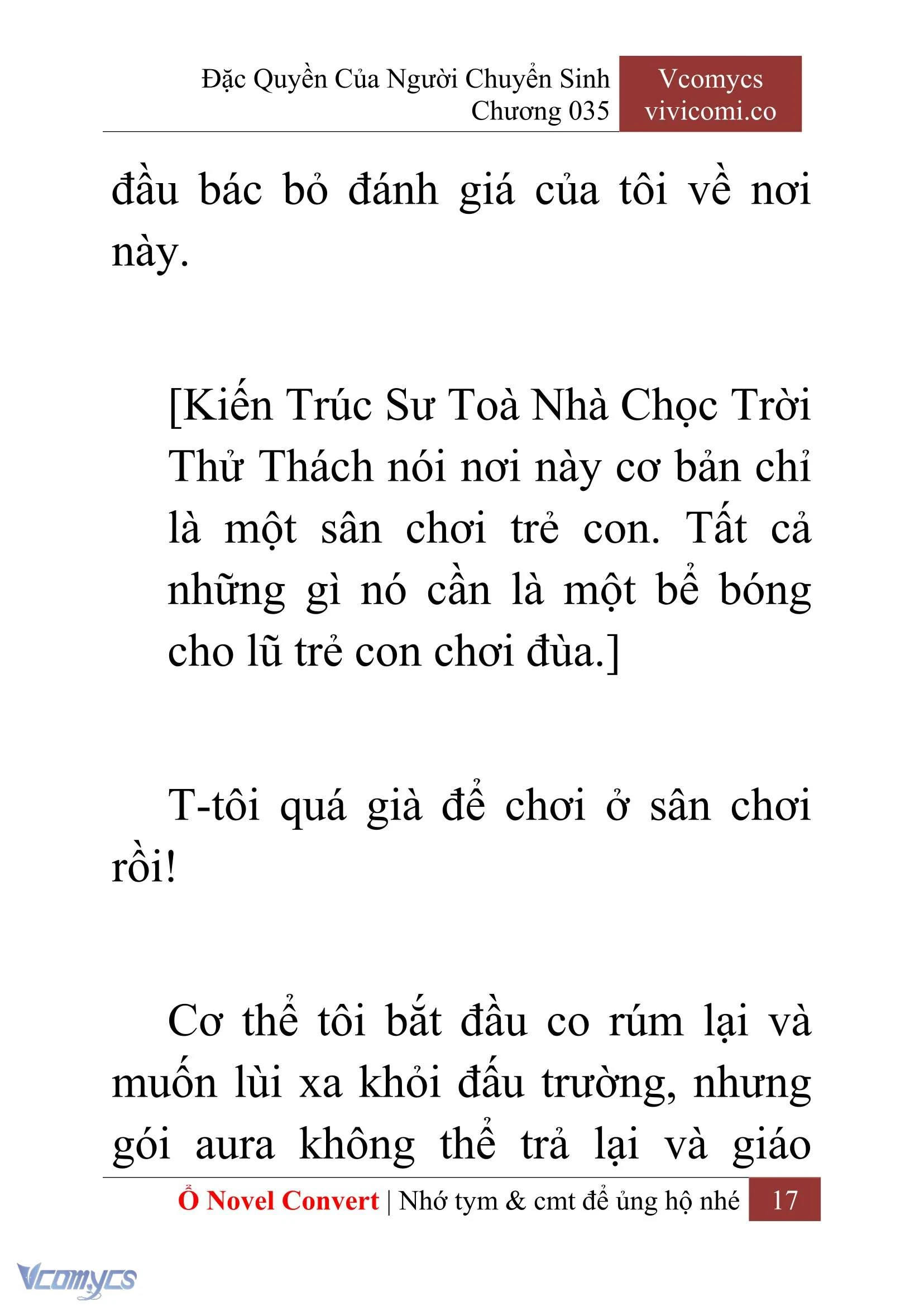 [Novel] Đặc Quyền Của Người Chuyển Sinh Chapter  35 - 19
