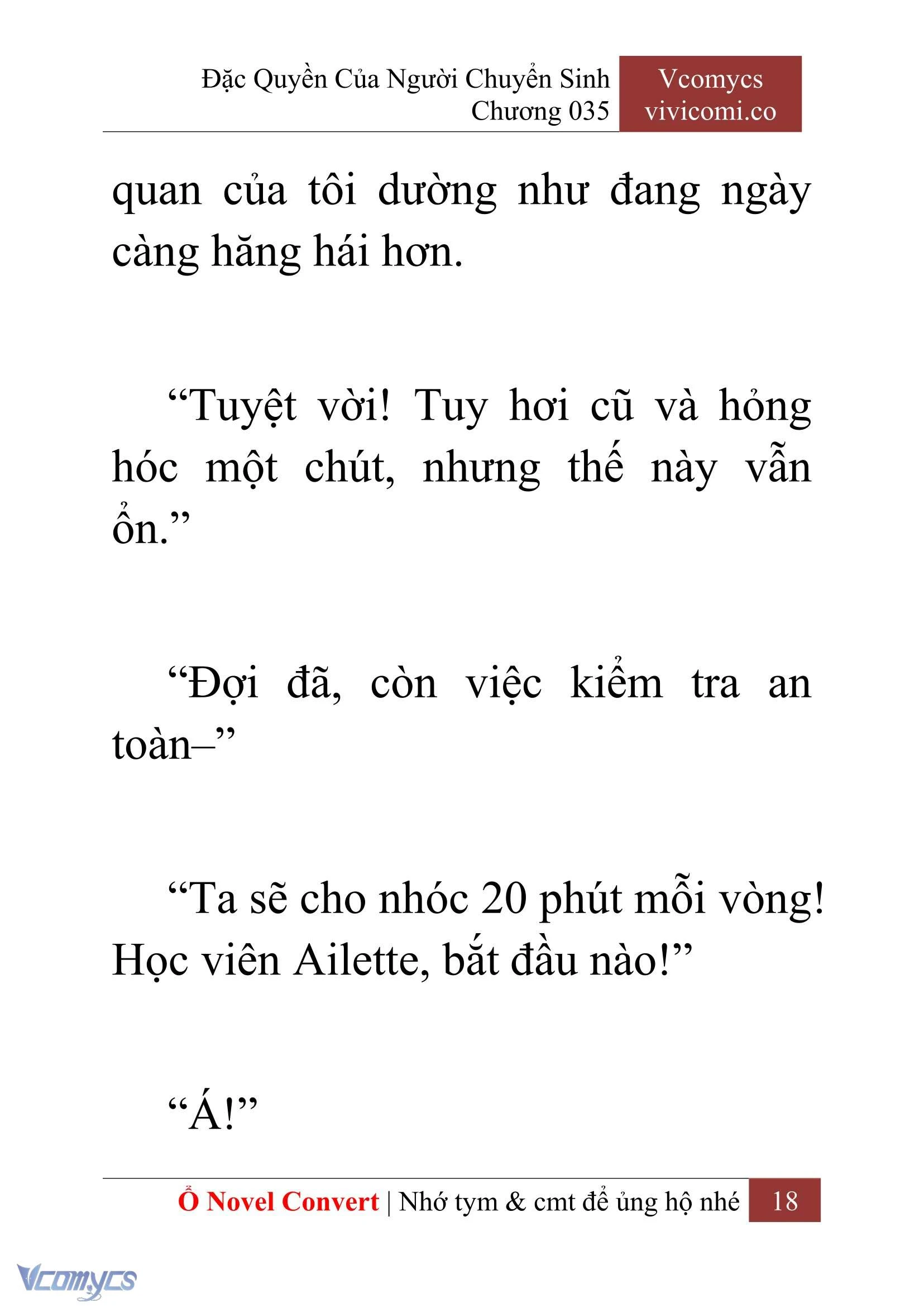 [Novel] Đặc Quyền Của Người Chuyển Sinh Chapter  35 - 20