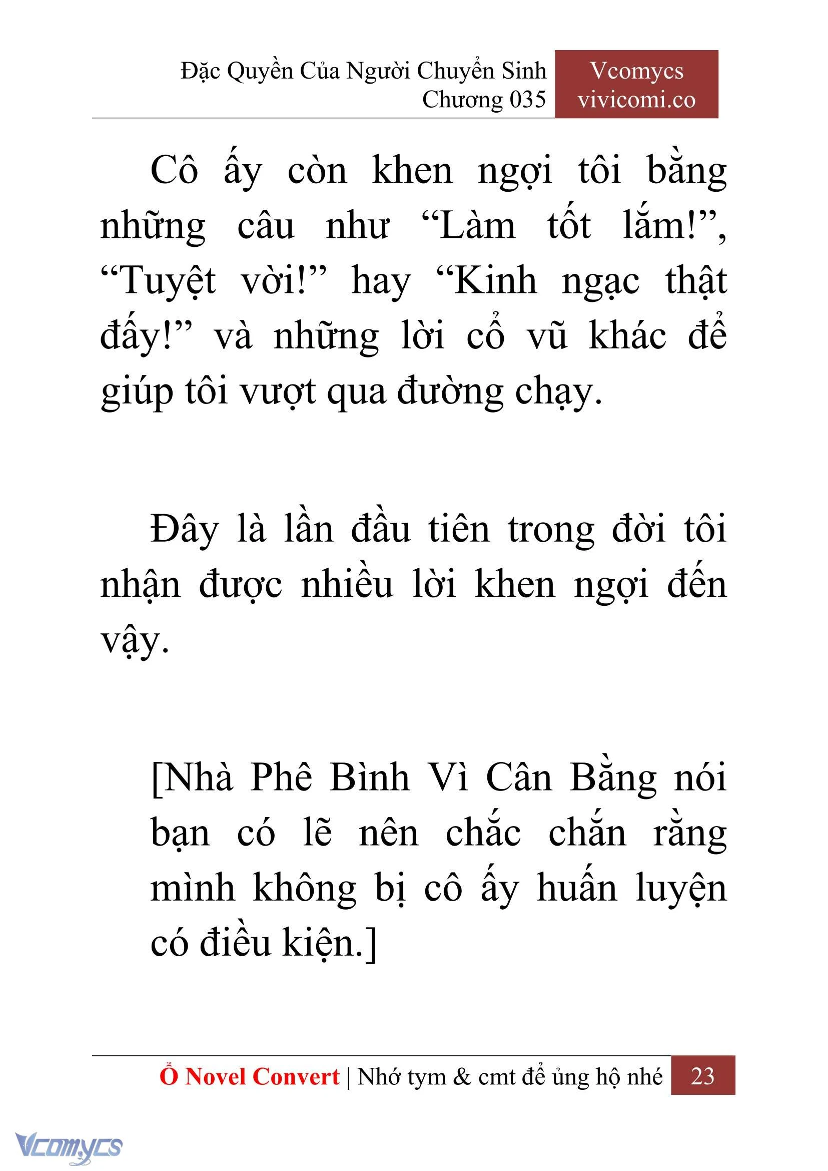 [Novel] Đặc Quyền Của Người Chuyển Sinh Chapter  35 - 25