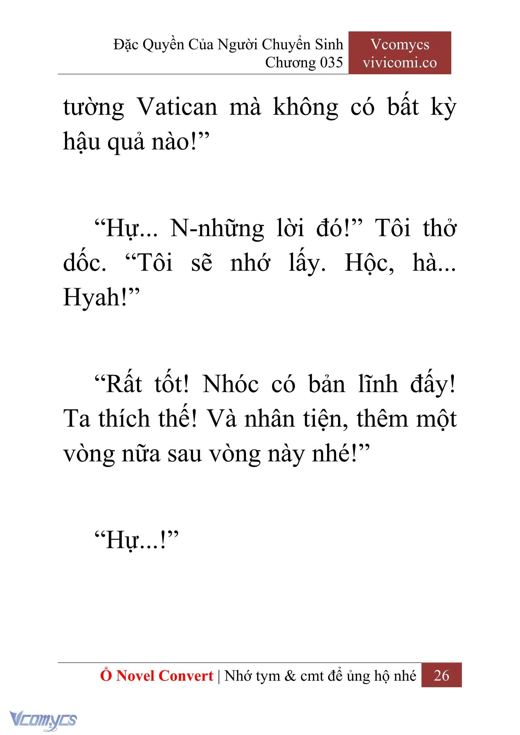 [Novel] Đặc Quyền Của Người Chuyển Sinh Chapter  35 - 28