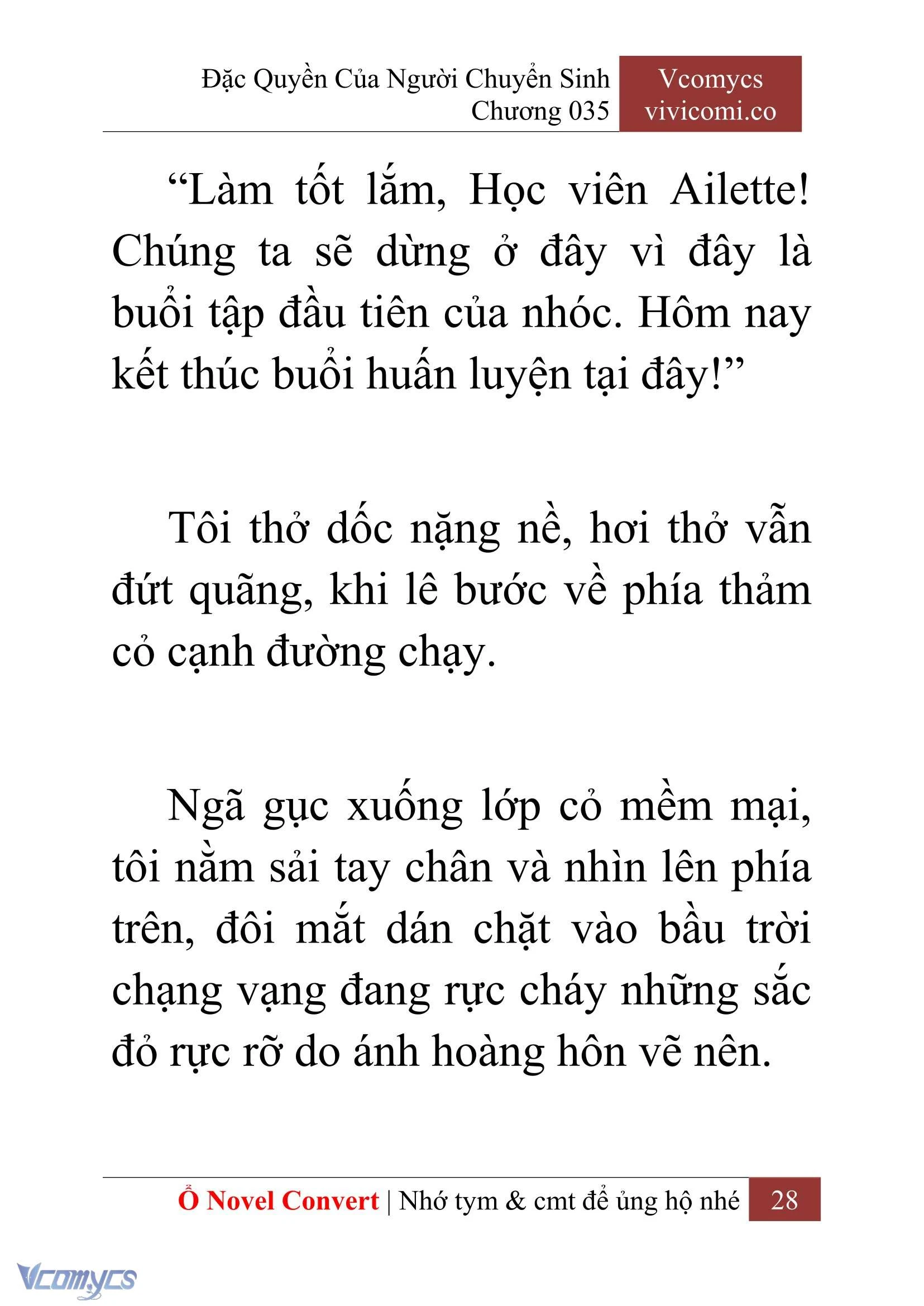 [Novel] Đặc Quyền Của Người Chuyển Sinh Chapter  35 - 30