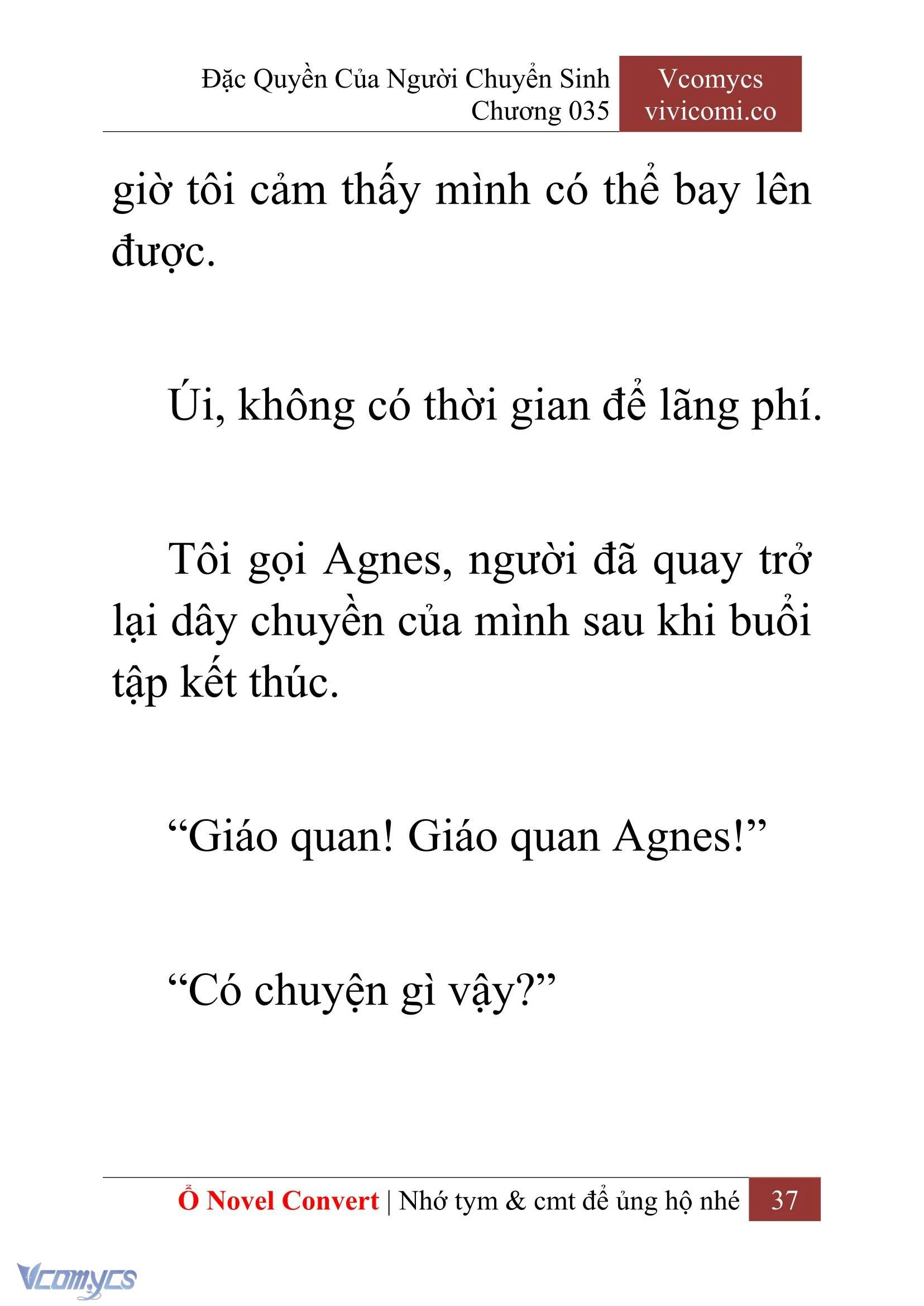 [Novel] Đặc Quyền Của Người Chuyển Sinh Chapter  35 - 39