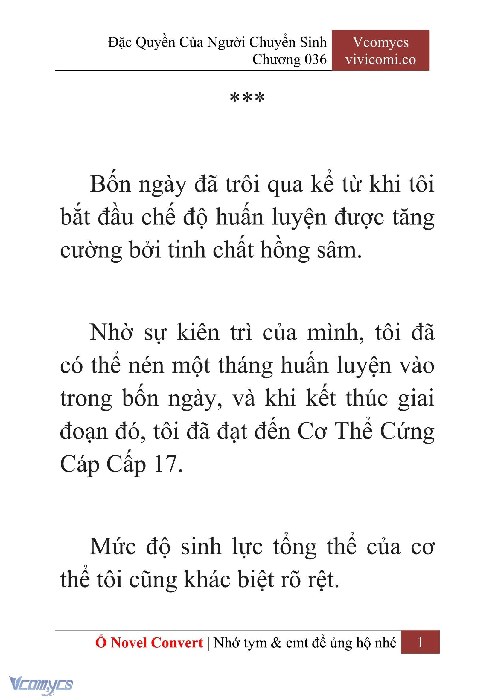 [Novel] Đặc Quyền Của Người Chuyển Sinh Chapter  36 - 3