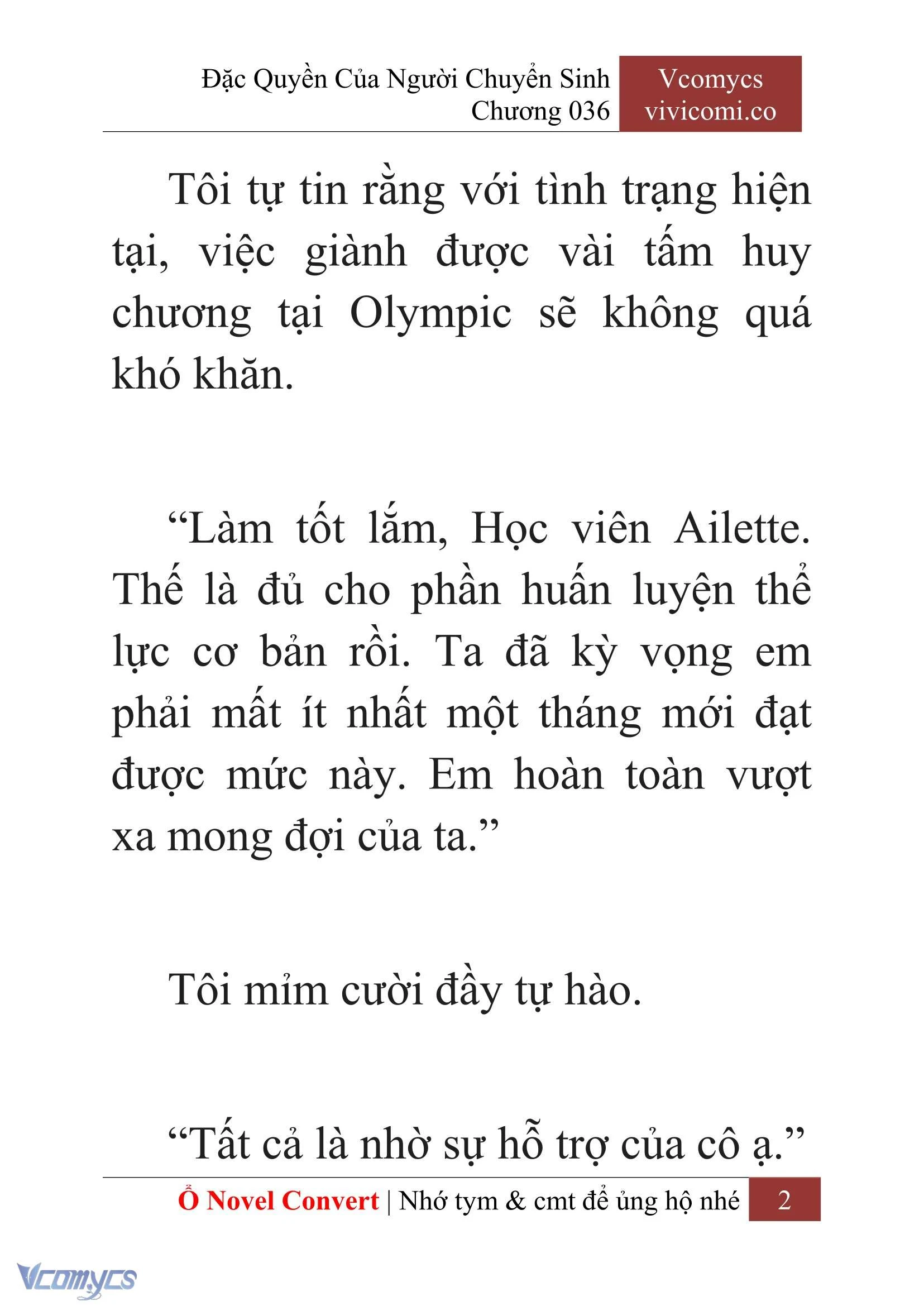 [Novel] Đặc Quyền Của Người Chuyển Sinh Chapter  36 - 4