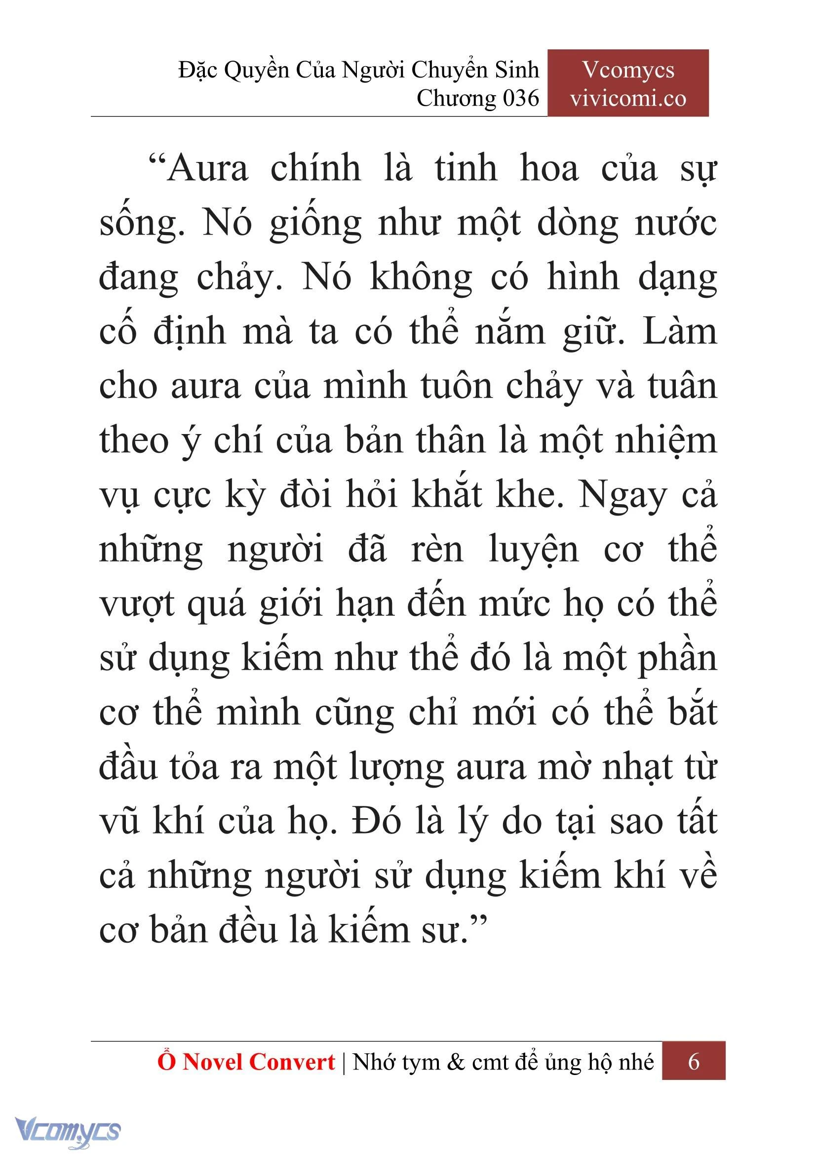 [Novel] Đặc Quyền Của Người Chuyển Sinh Chapter  36 - 8