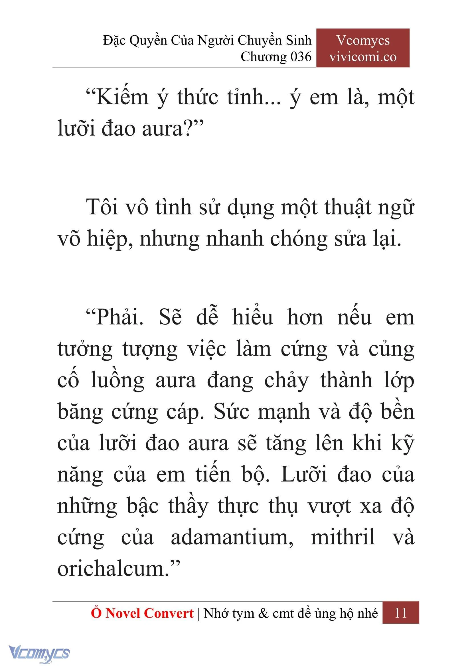 [Novel] Đặc Quyền Của Người Chuyển Sinh Chapter  36 - 13