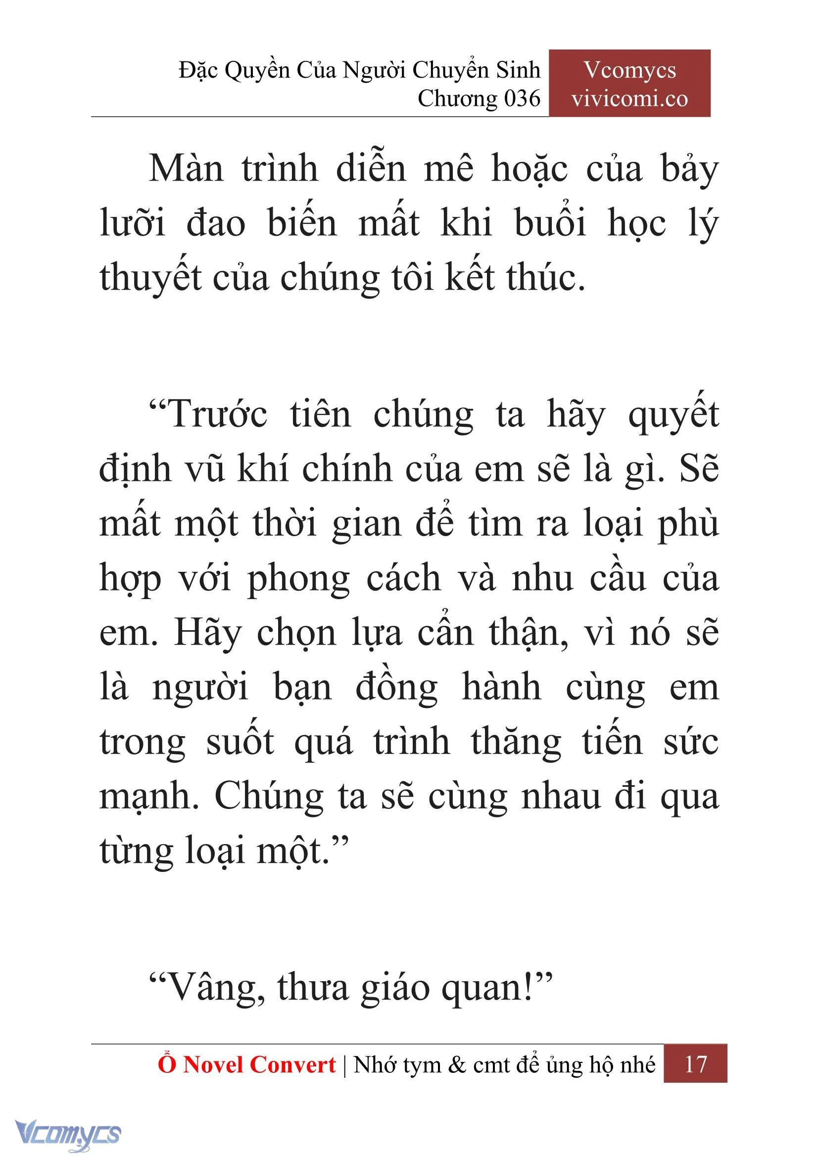 [Novel] Đặc Quyền Của Người Chuyển Sinh Chapter  36 - 19