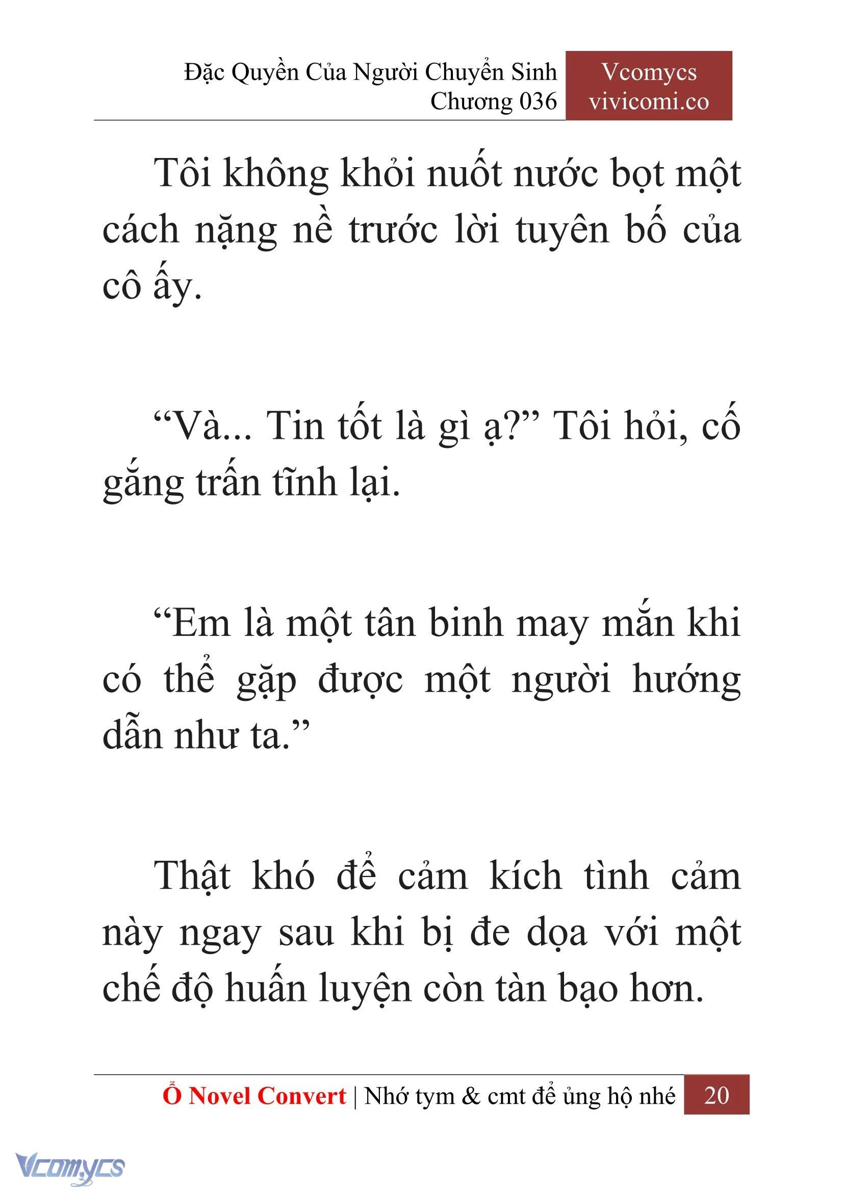 [Novel] Đặc Quyền Của Người Chuyển Sinh Chapter  36 - 22