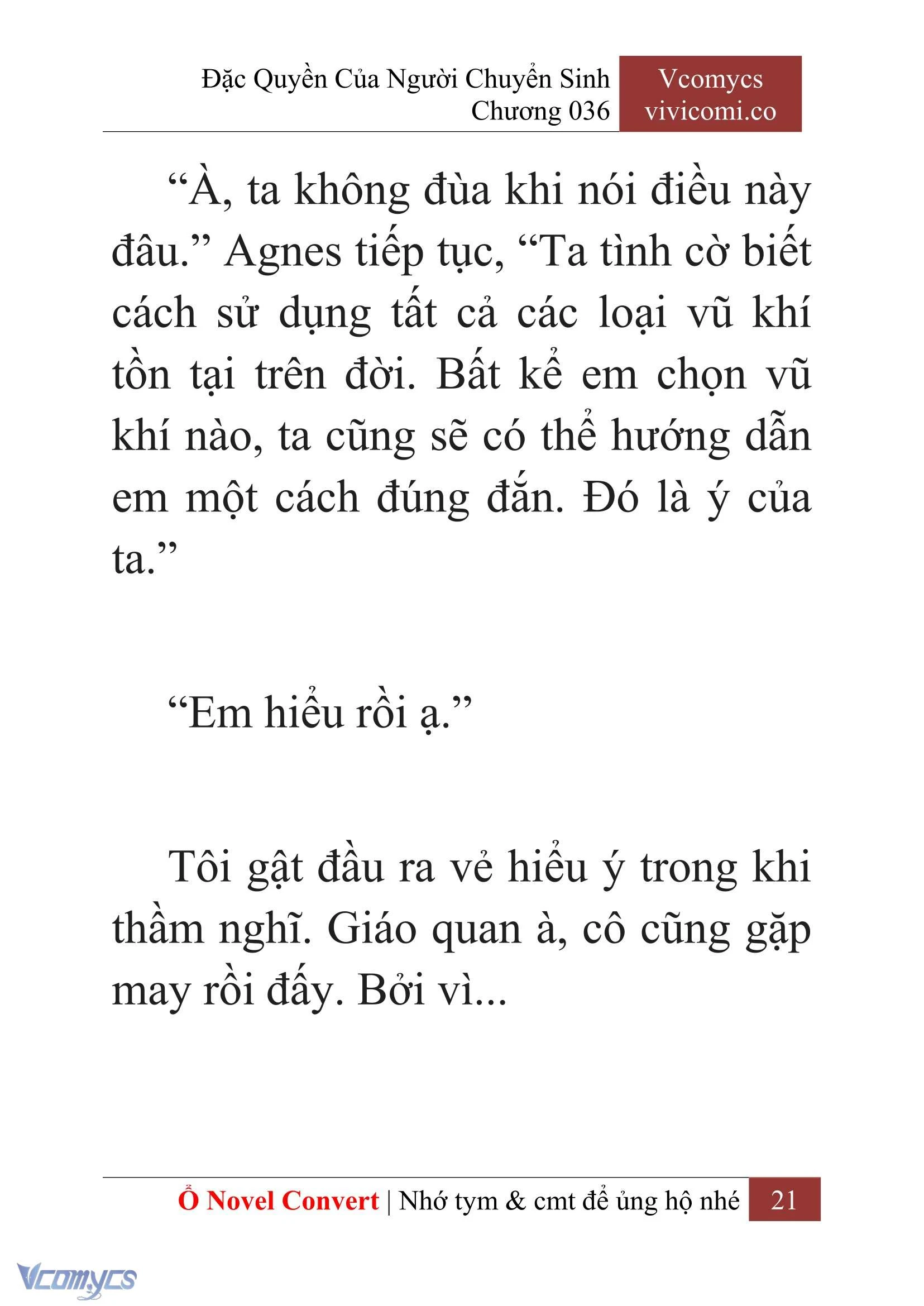 [Novel] Đặc Quyền Của Người Chuyển Sinh Chapter  36 - 23