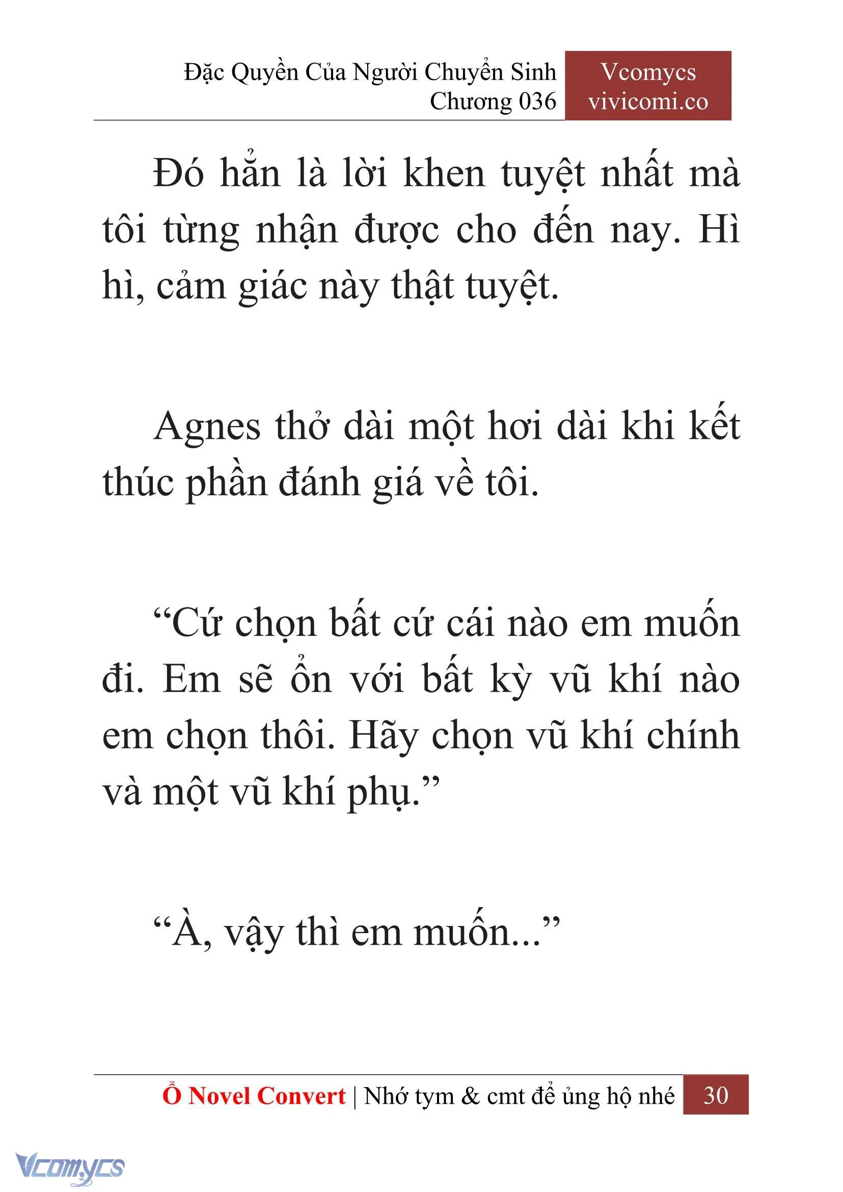 [Novel] Đặc Quyền Của Người Chuyển Sinh Chapter  36 - 32