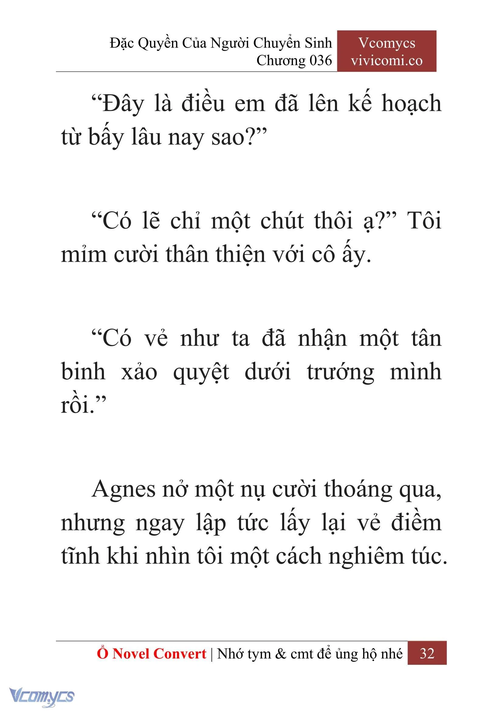 [Novel] Đặc Quyền Của Người Chuyển Sinh Chapter  36 - 34