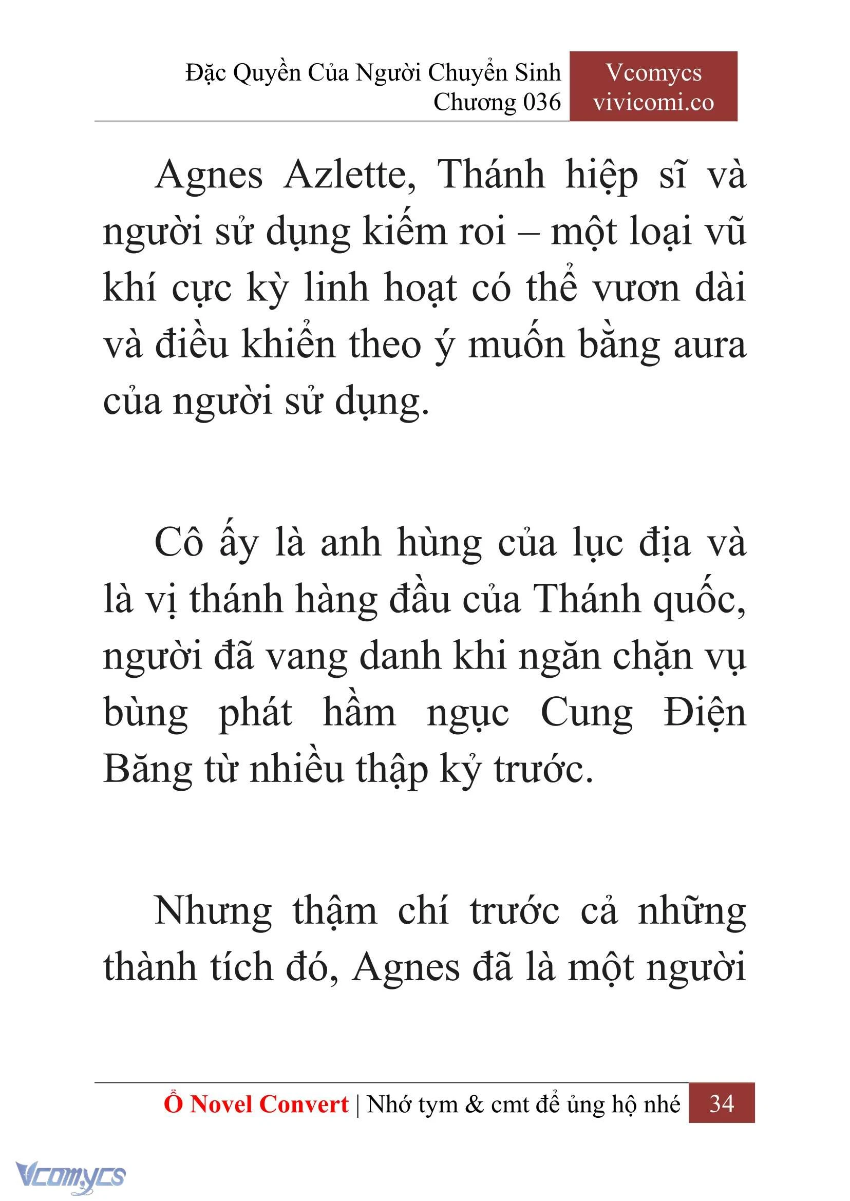[Novel] Đặc Quyền Của Người Chuyển Sinh Chapter  36 - 36