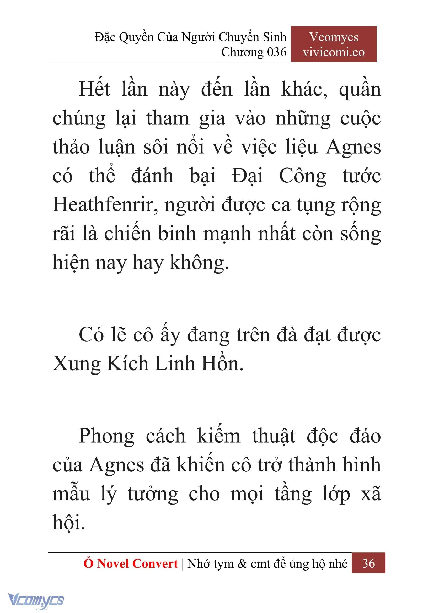 [Novel] Đặc Quyền Của Người Chuyển Sinh Chapter  36 - 38