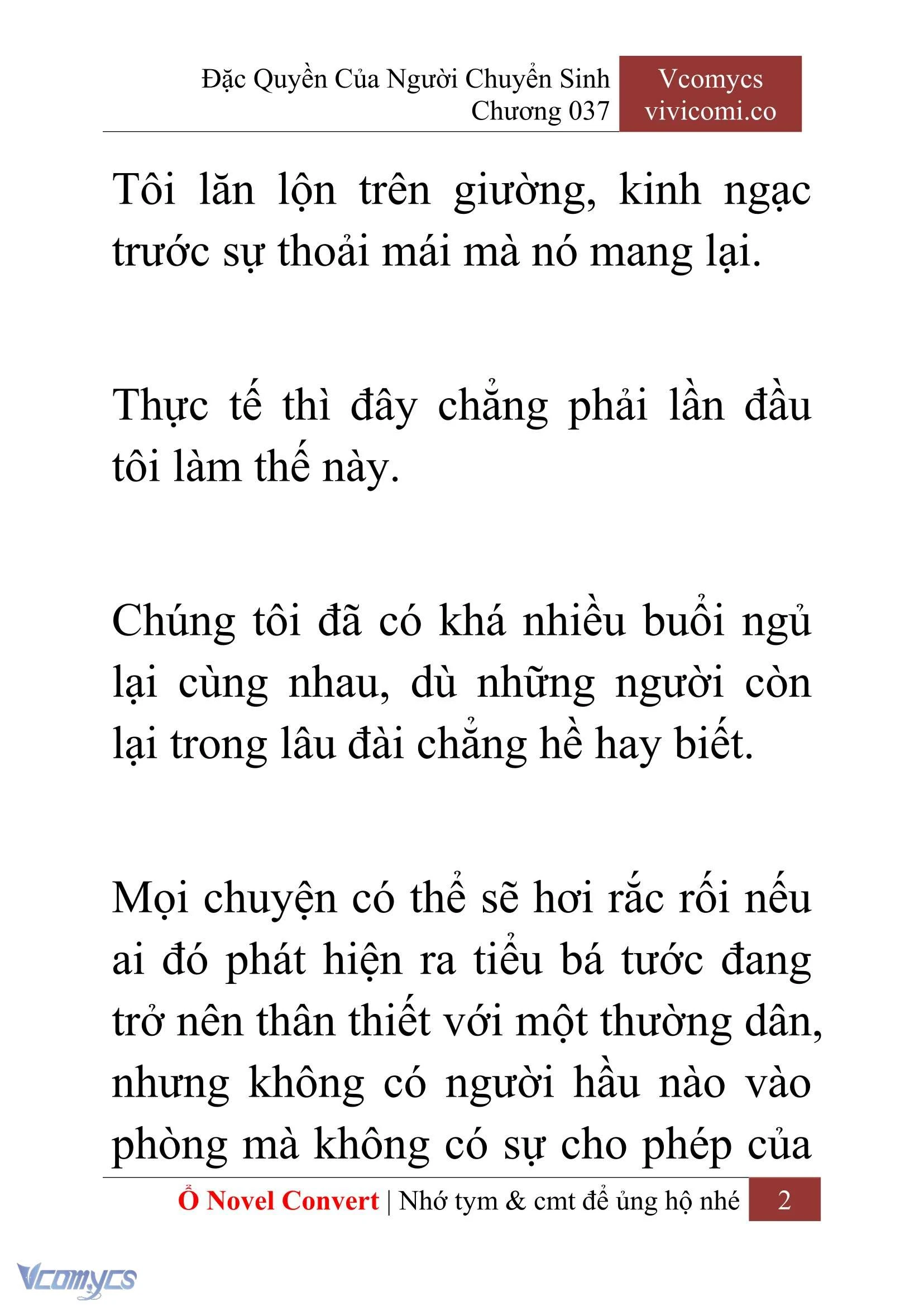 [Novel] Đặc Quyền Của Người Chuyển Sinh Chapter  37 - 4