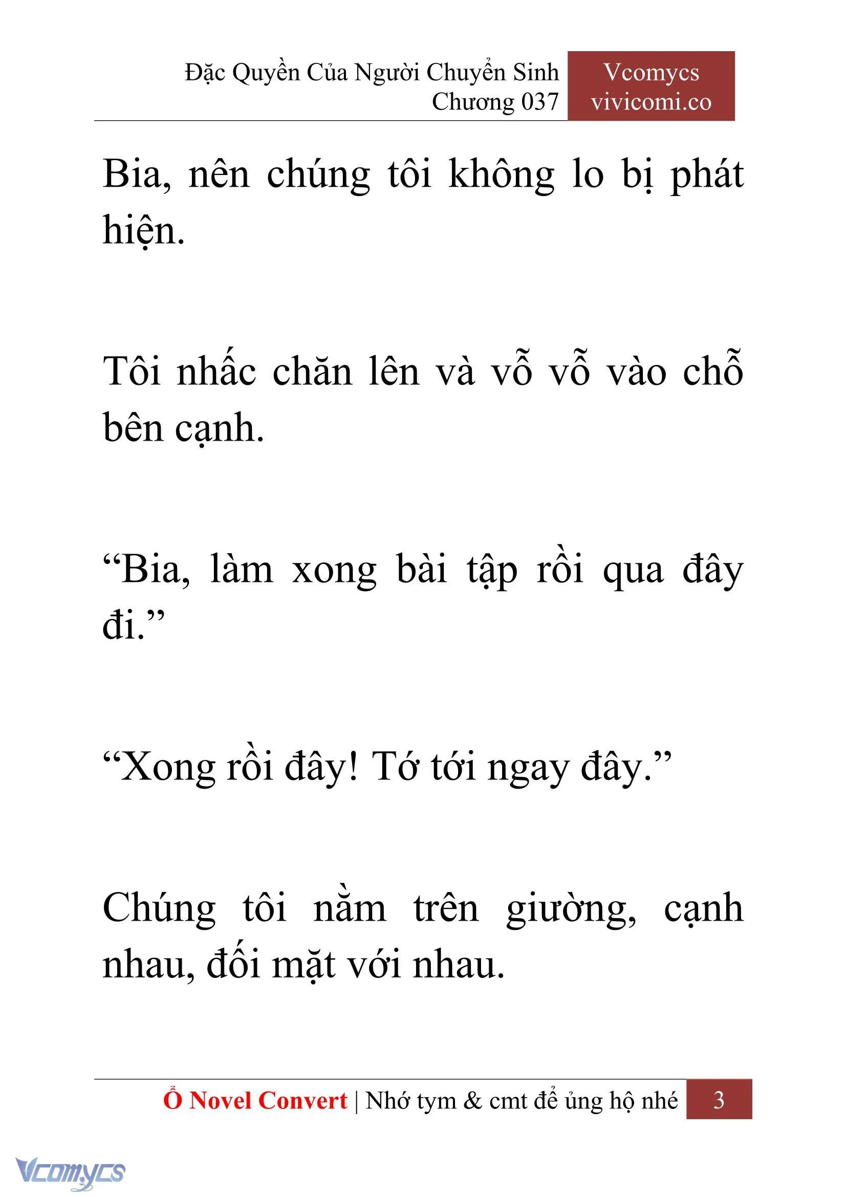 [Novel] Đặc Quyền Của Người Chuyển Sinh Chapter  37 - 5
