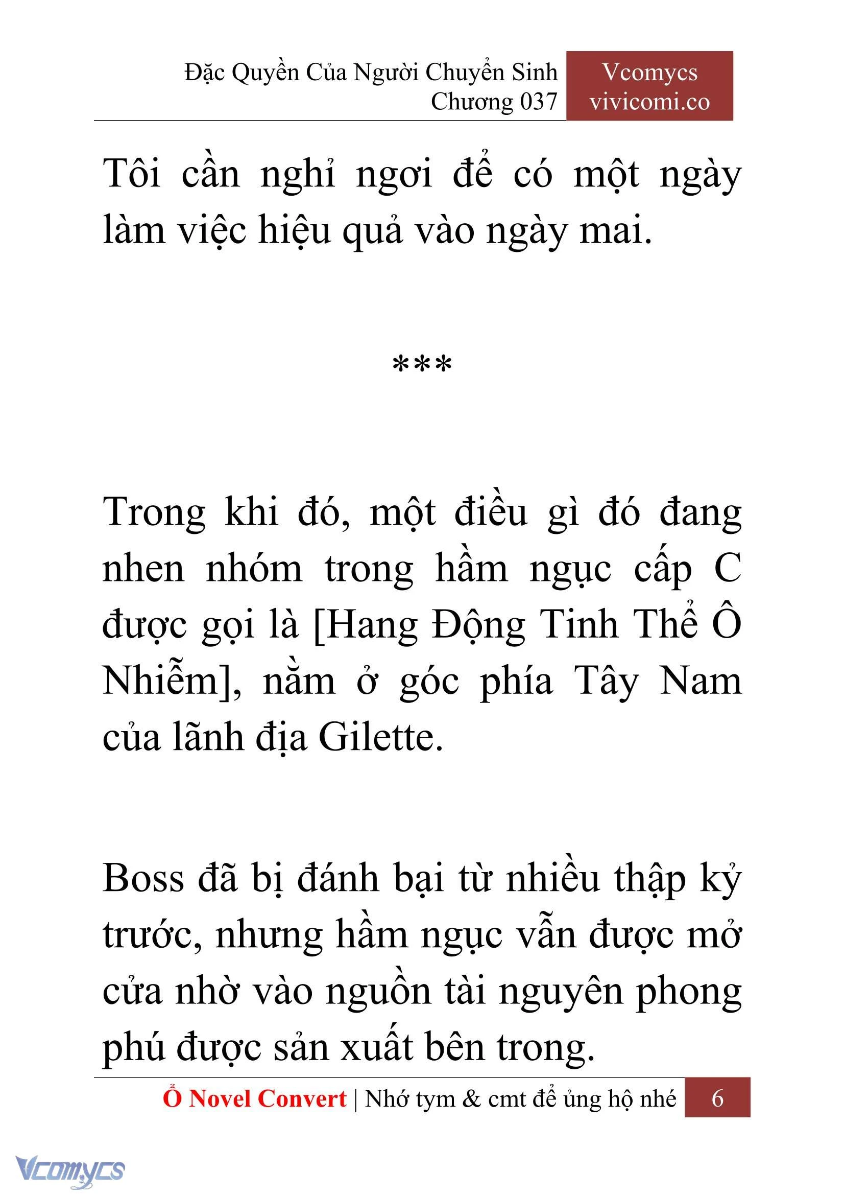 [Novel] Đặc Quyền Của Người Chuyển Sinh Chapter  37 - 8