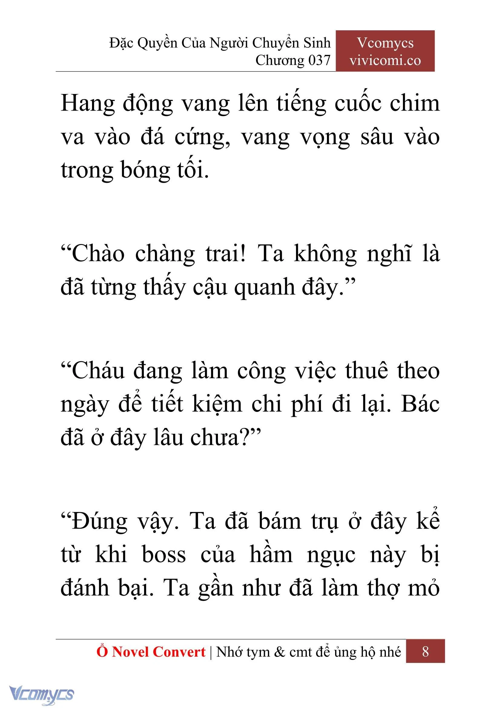 [Novel] Đặc Quyền Của Người Chuyển Sinh Chapter  37 - 10