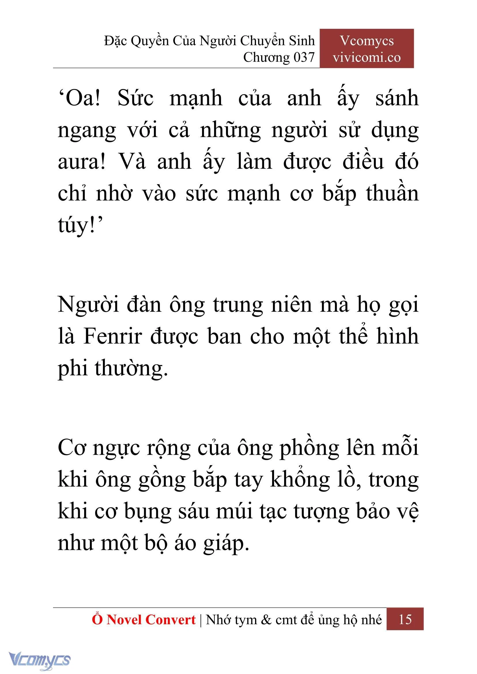 [Novel] Đặc Quyền Của Người Chuyển Sinh Chapter  37 - 17
