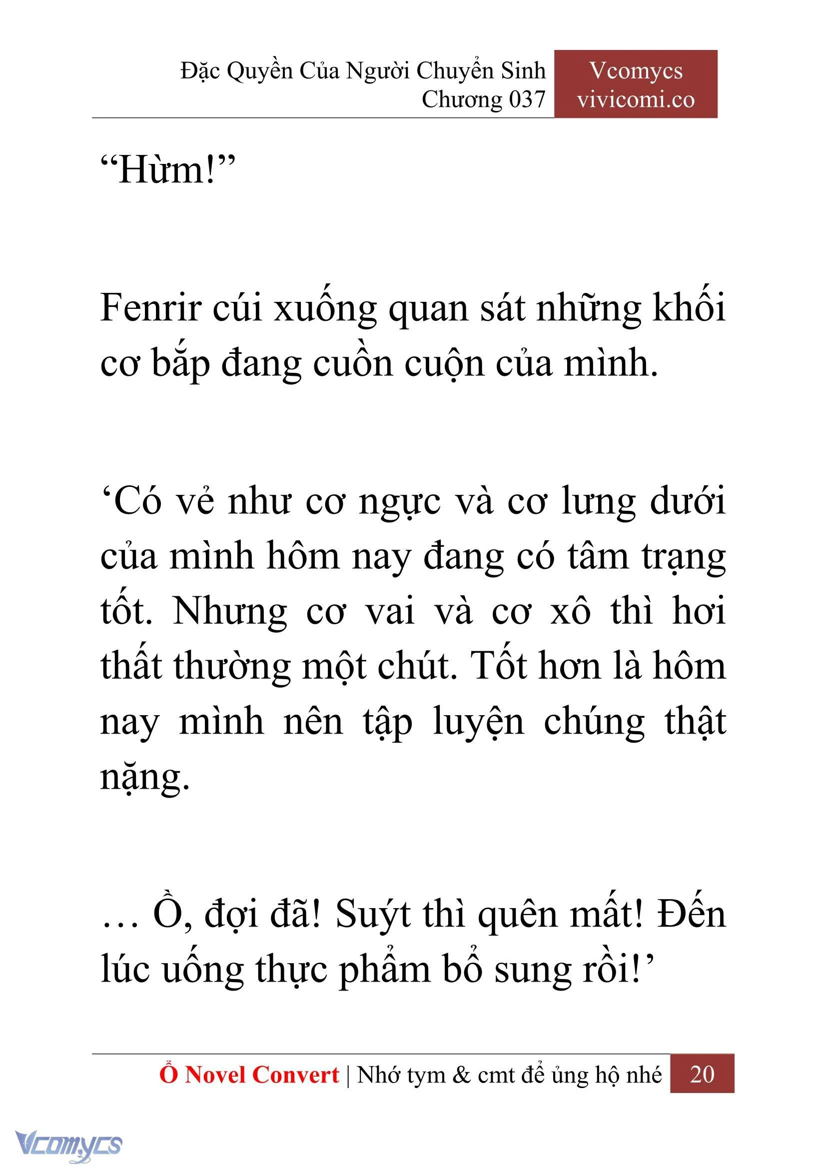 [Novel] Đặc Quyền Của Người Chuyển Sinh Chapter  37 - 22