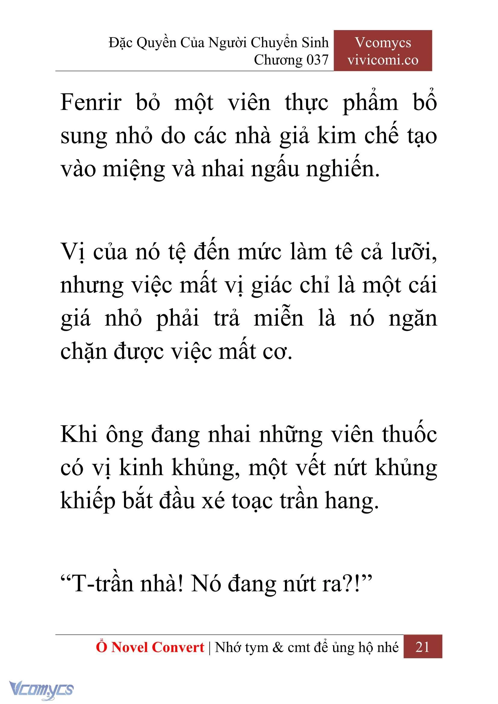 [Novel] Đặc Quyền Của Người Chuyển Sinh Chapter  37 - 23