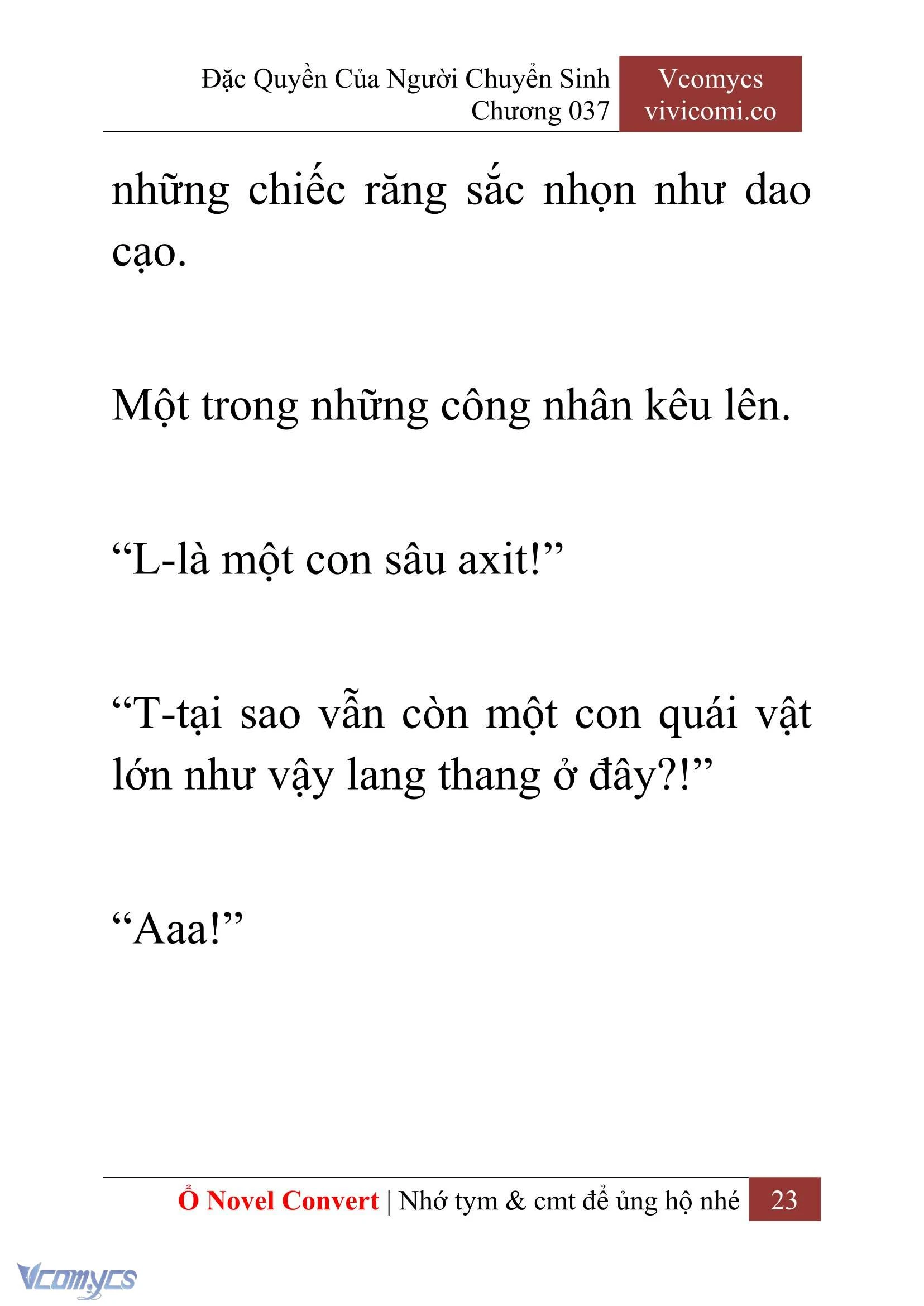[Novel] Đặc Quyền Của Người Chuyển Sinh Chapter  37 - 25