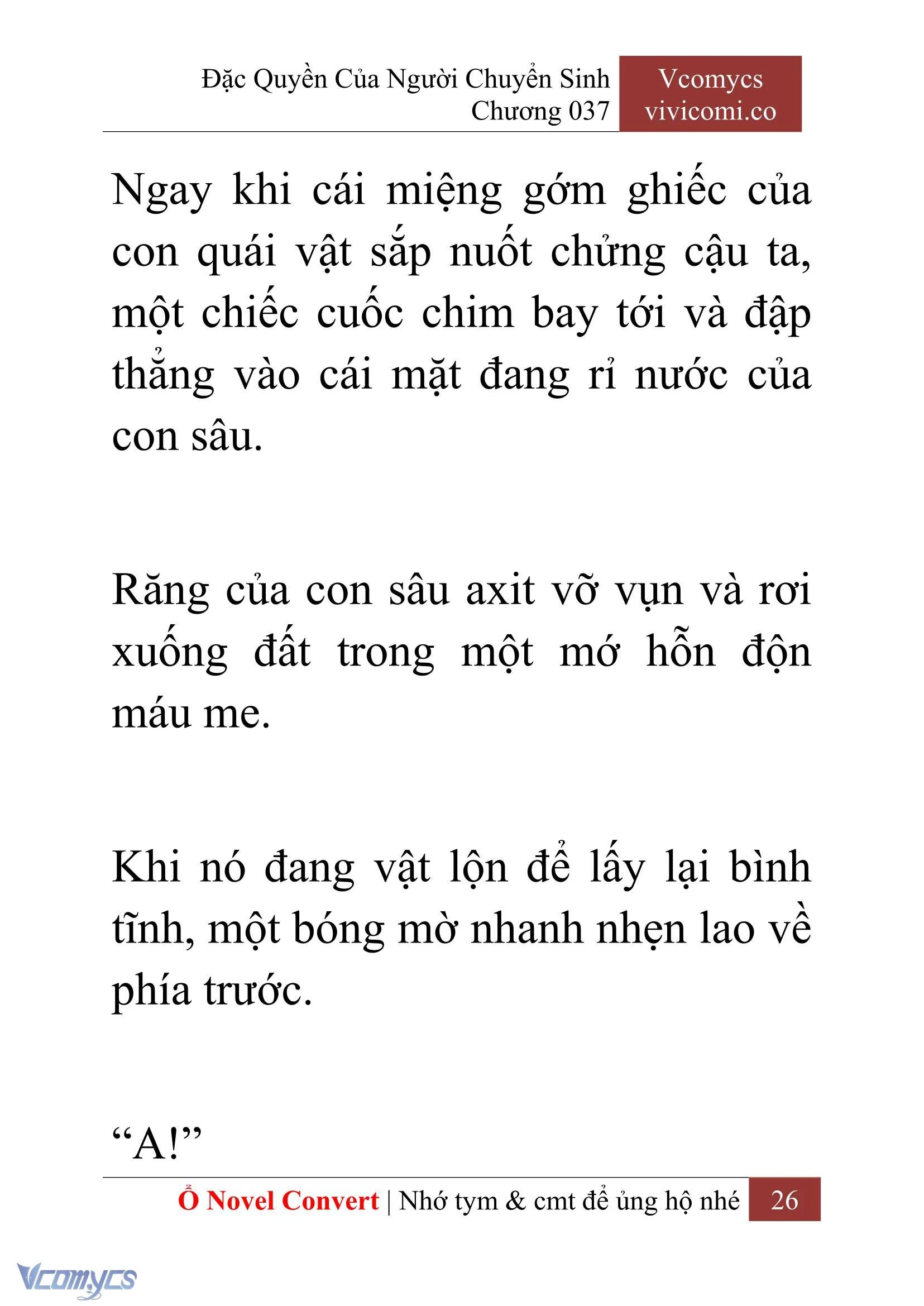 [Novel] Đặc Quyền Của Người Chuyển Sinh Chapter  37 - 28