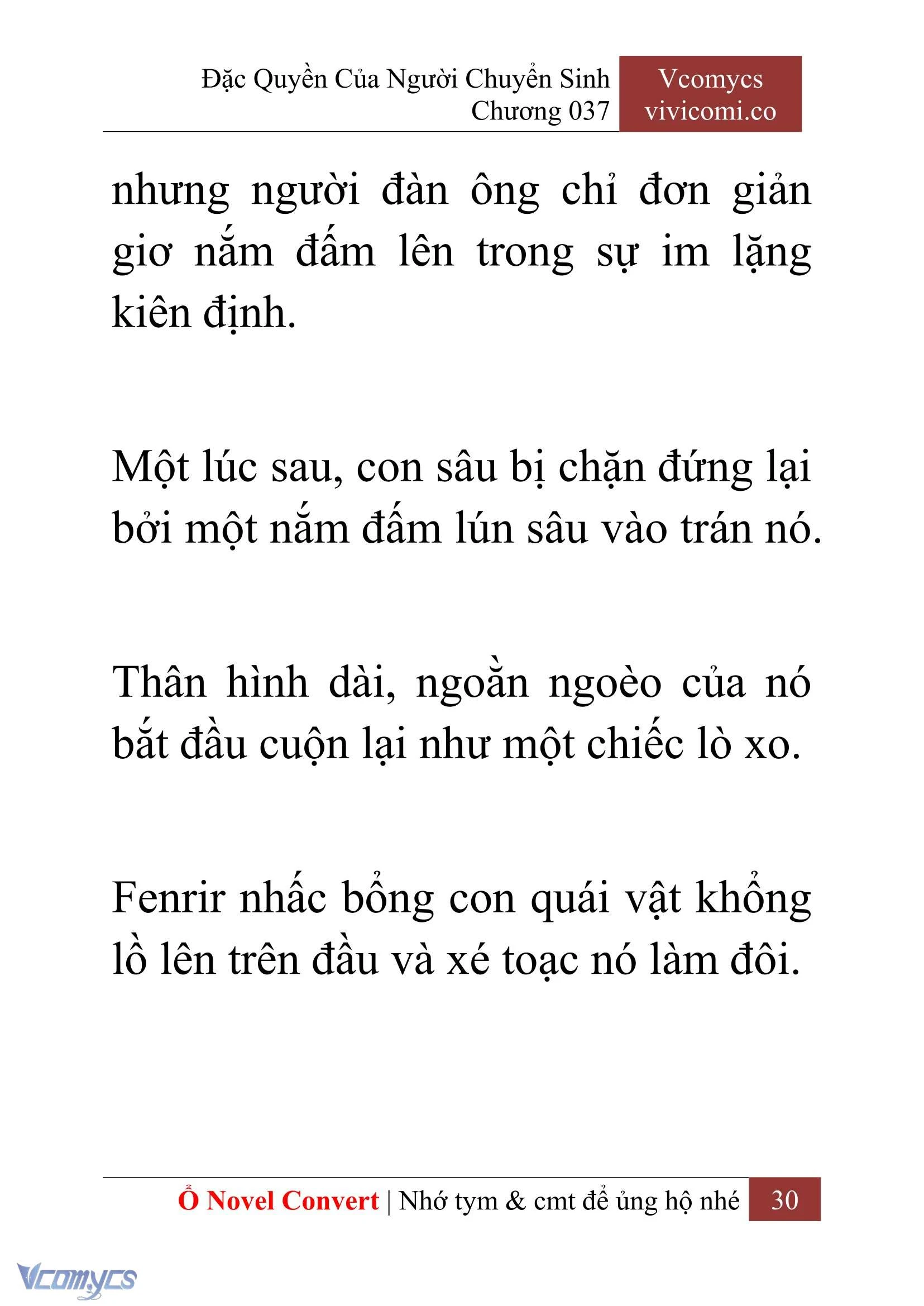 [Novel] Đặc Quyền Của Người Chuyển Sinh Chapter  37 - 32