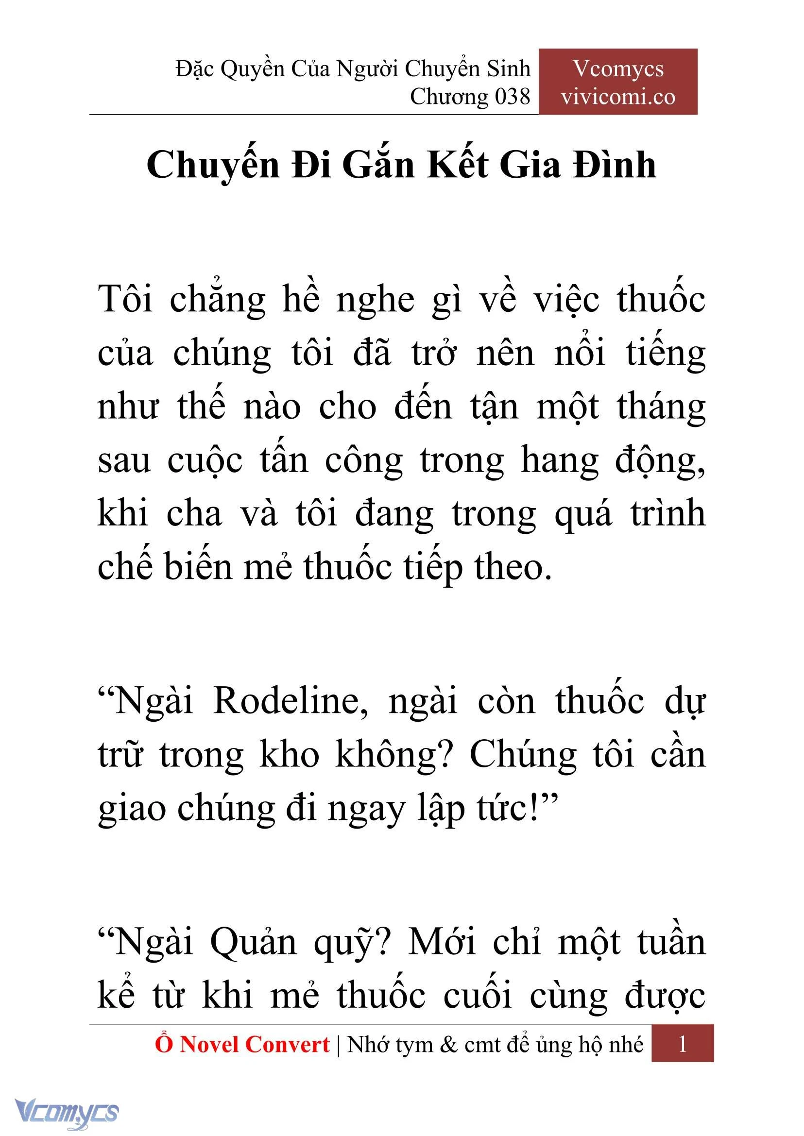 [Novel] Đặc Quyền Của Người Chuyển Sinh Chapter  38 - 3