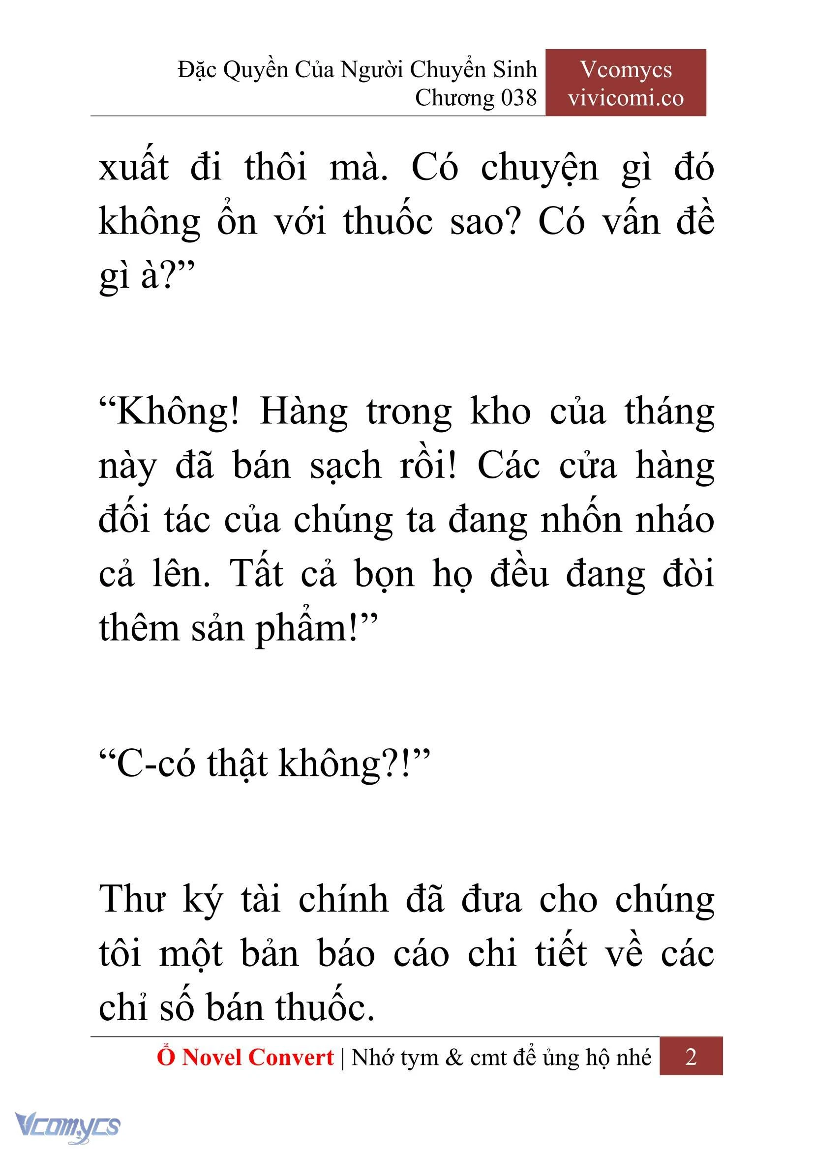 [Novel] Đặc Quyền Của Người Chuyển Sinh Chapter  38 - 4