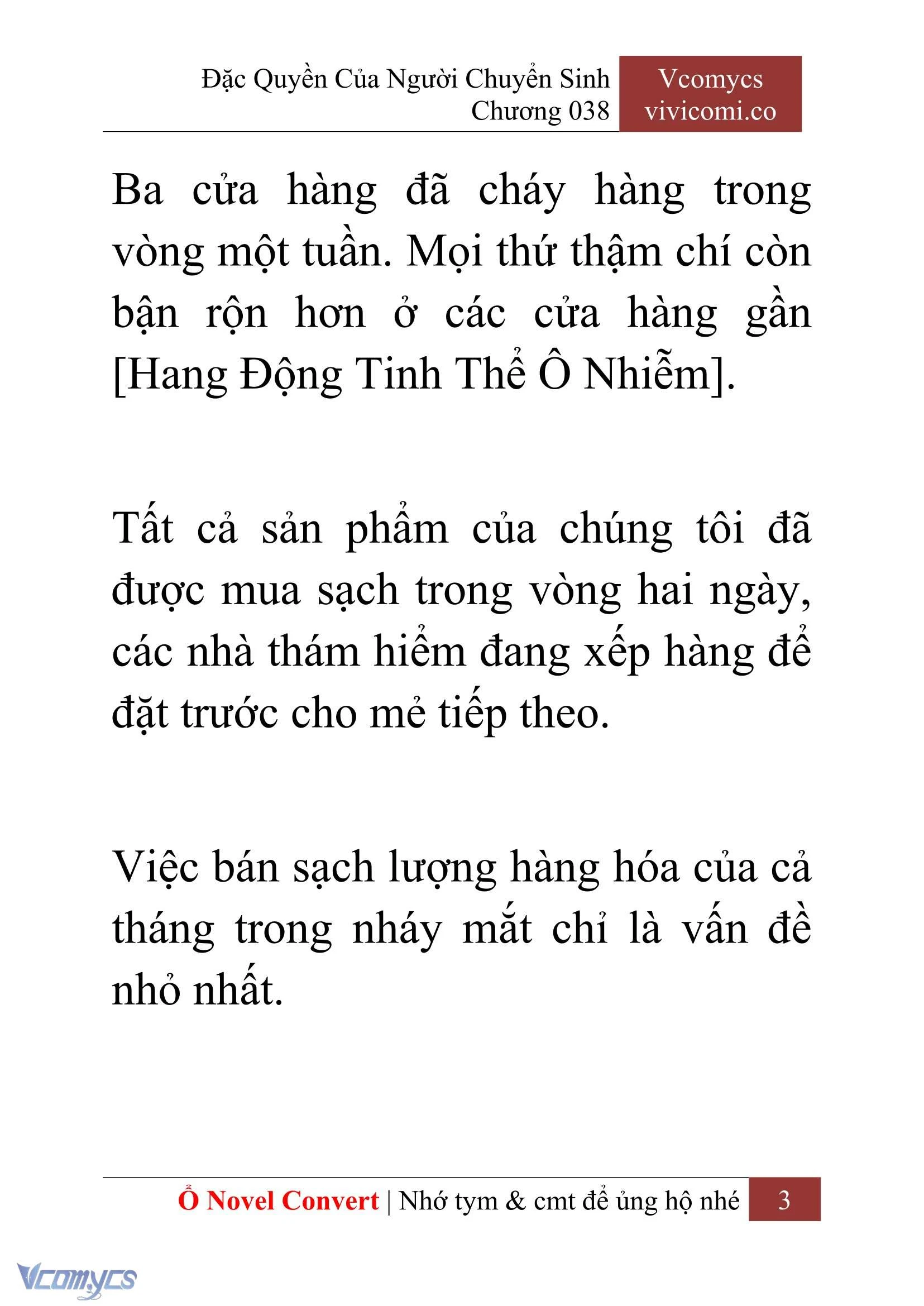 [Novel] Đặc Quyền Của Người Chuyển Sinh Chapter  38 - 5