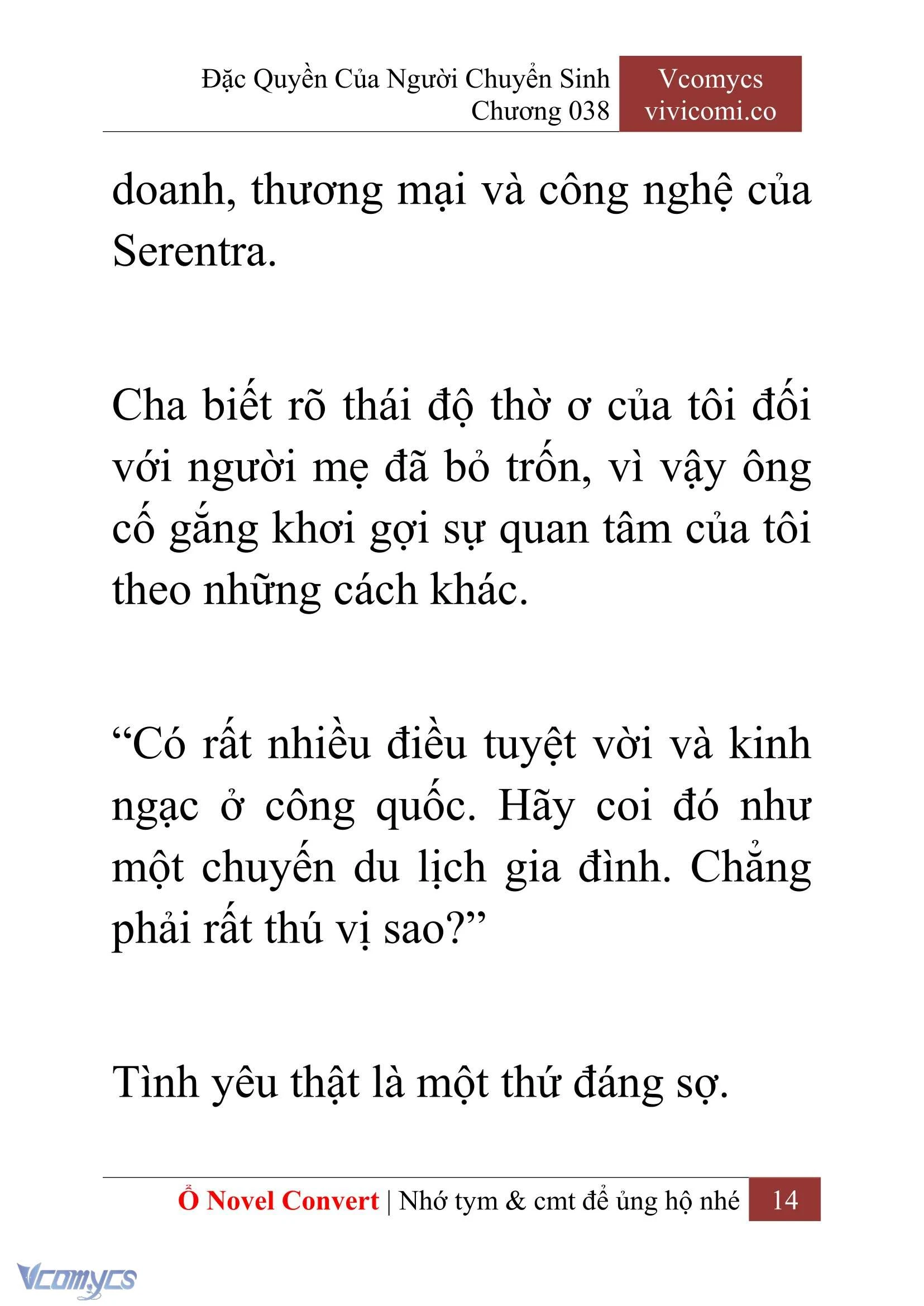 [Novel] Đặc Quyền Của Người Chuyển Sinh Chapter  38 - 16